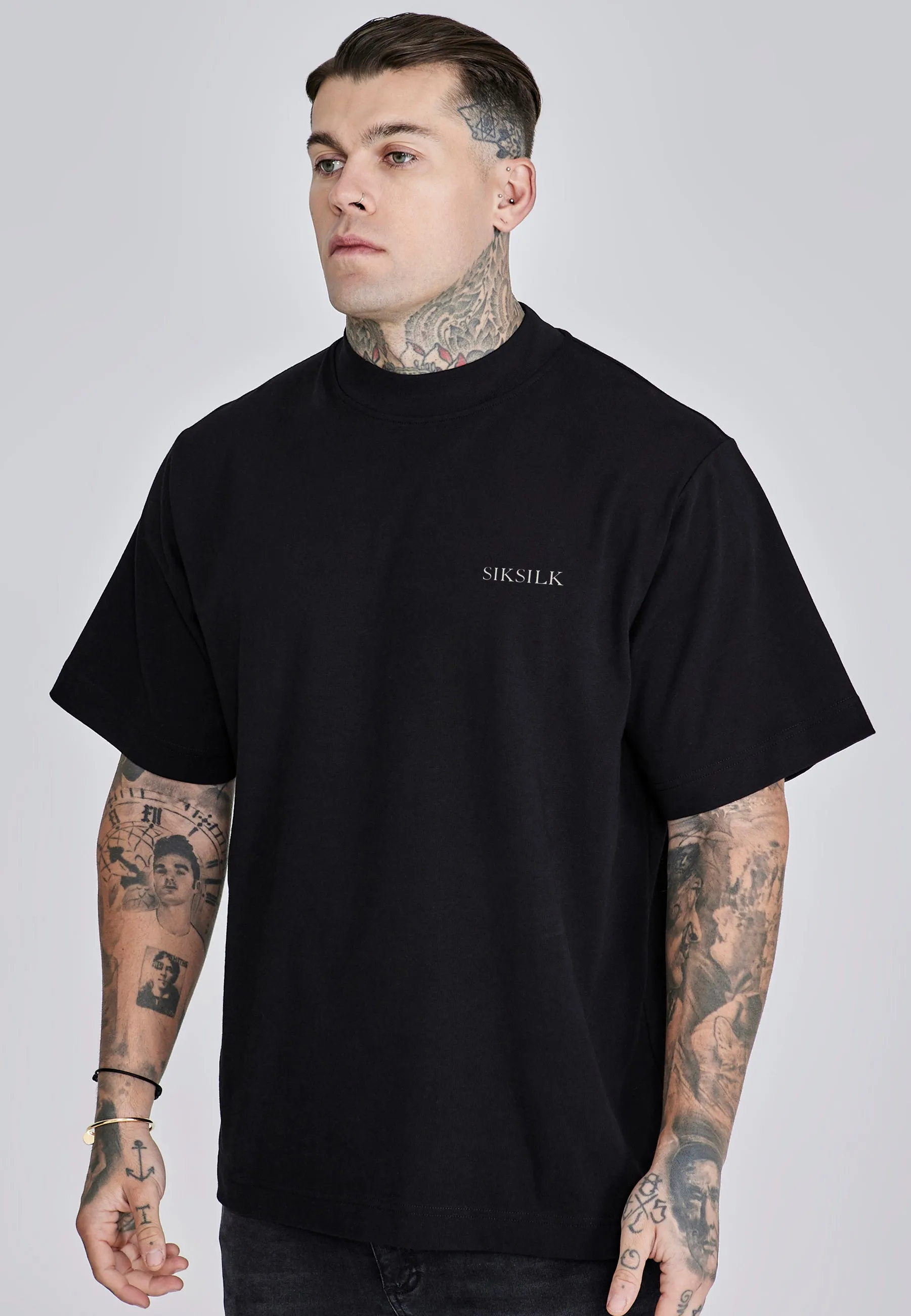 Black Graphic T-Shirt sold by Siksilk