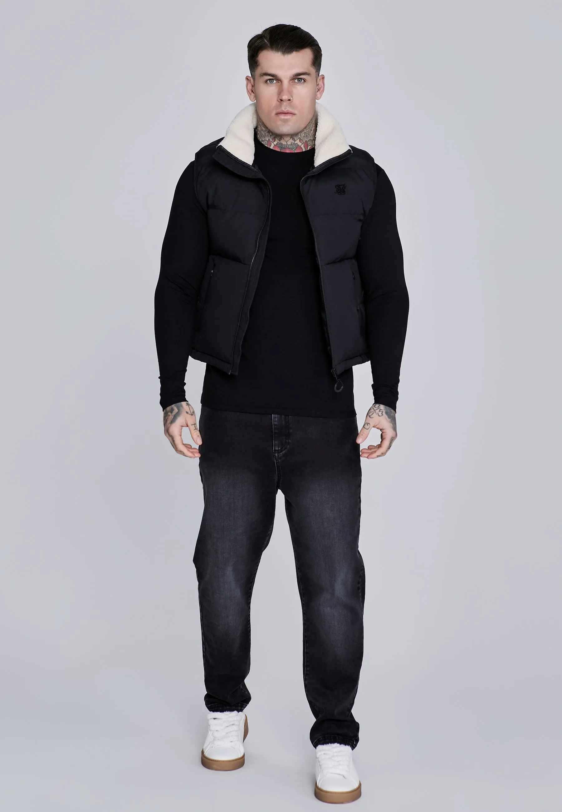 Black Gilet sold by Siksilk product image thumbnail 3