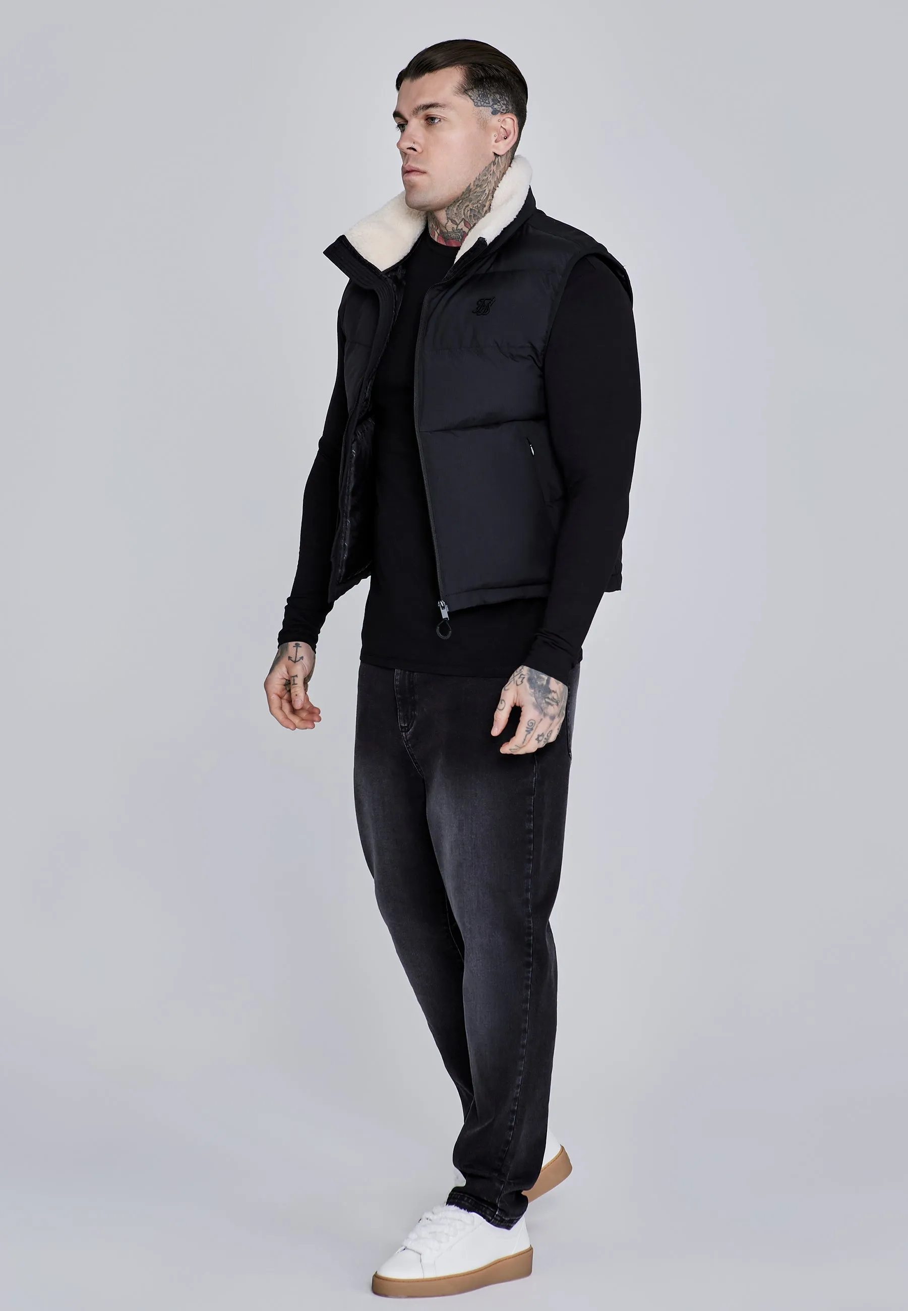 Black Gilet sold by Siksilk product image thumbnail 4