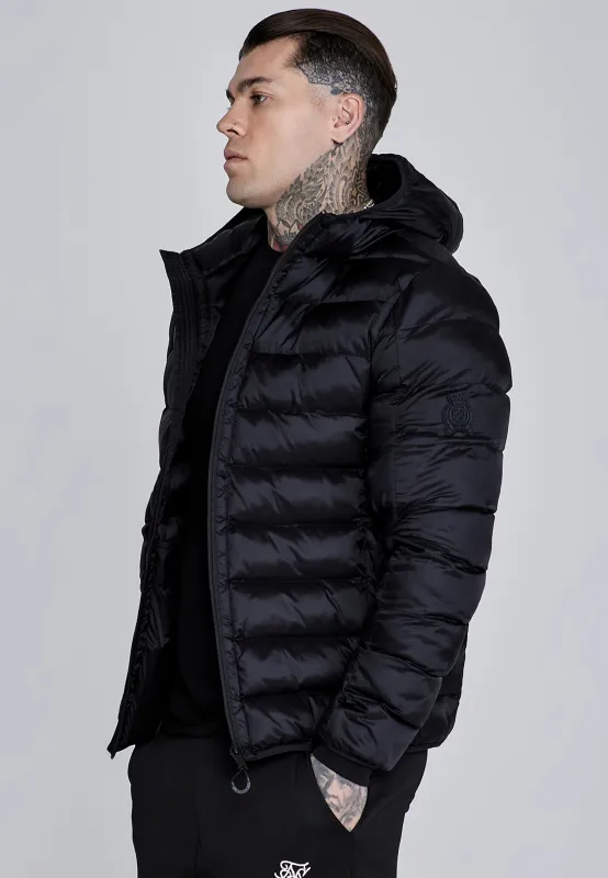 Black Bubble Jacket sold by Siksilk