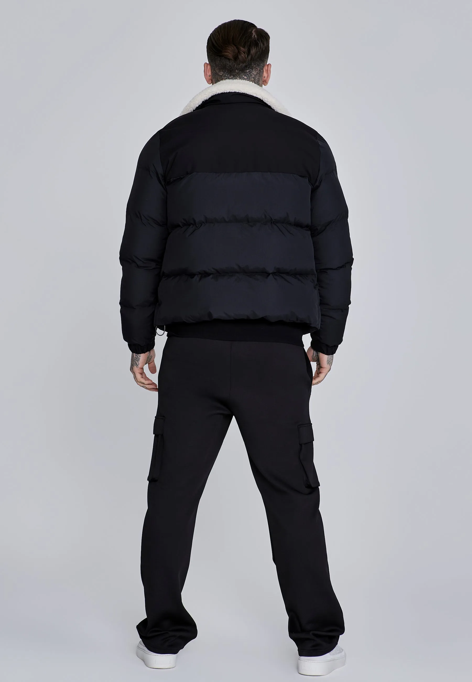 Black Puffer Jacket sold by Siksilk product image thumbnail 5