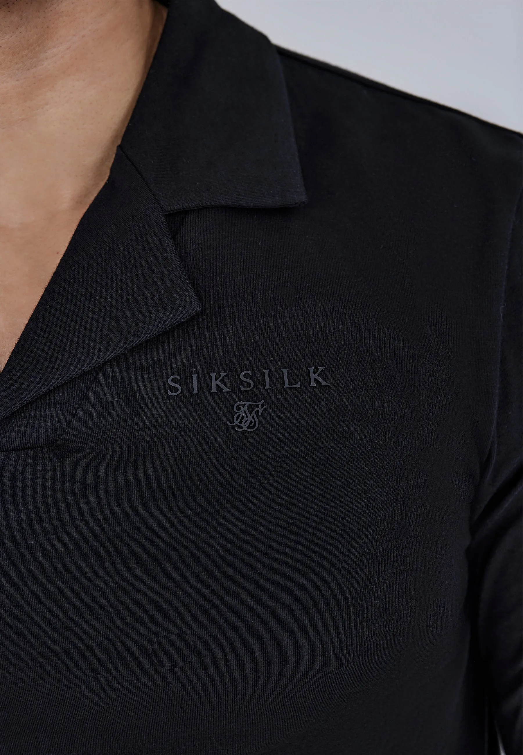Black Long Sleeve Polo sold by Siksilk product image thumbnail 2