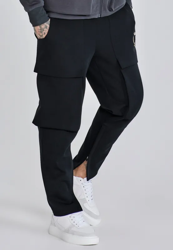Black Utility Pants sold by Siksilk