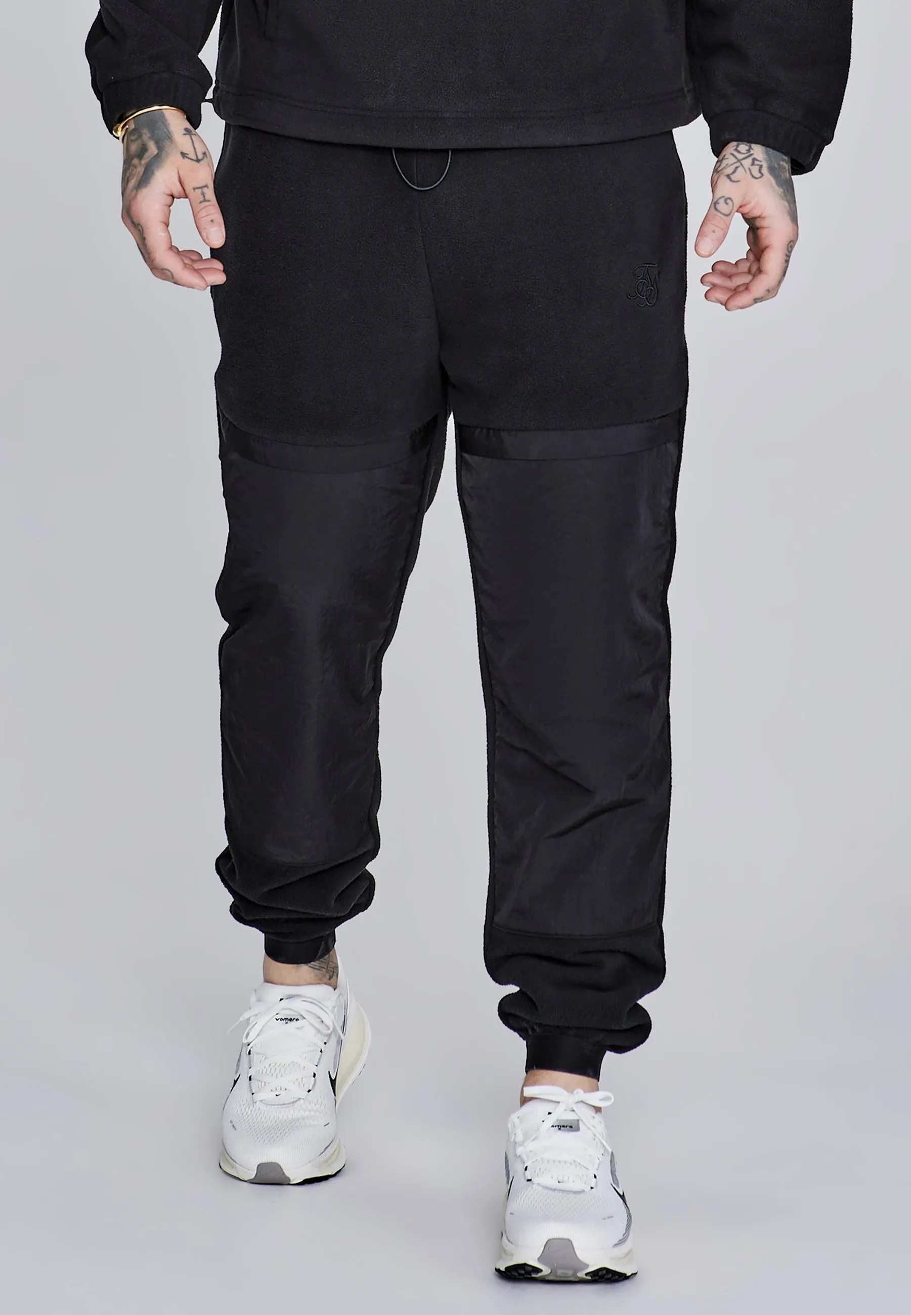 Black Polar Fleece Joggers sold by Siksilk product image thumbnail 2