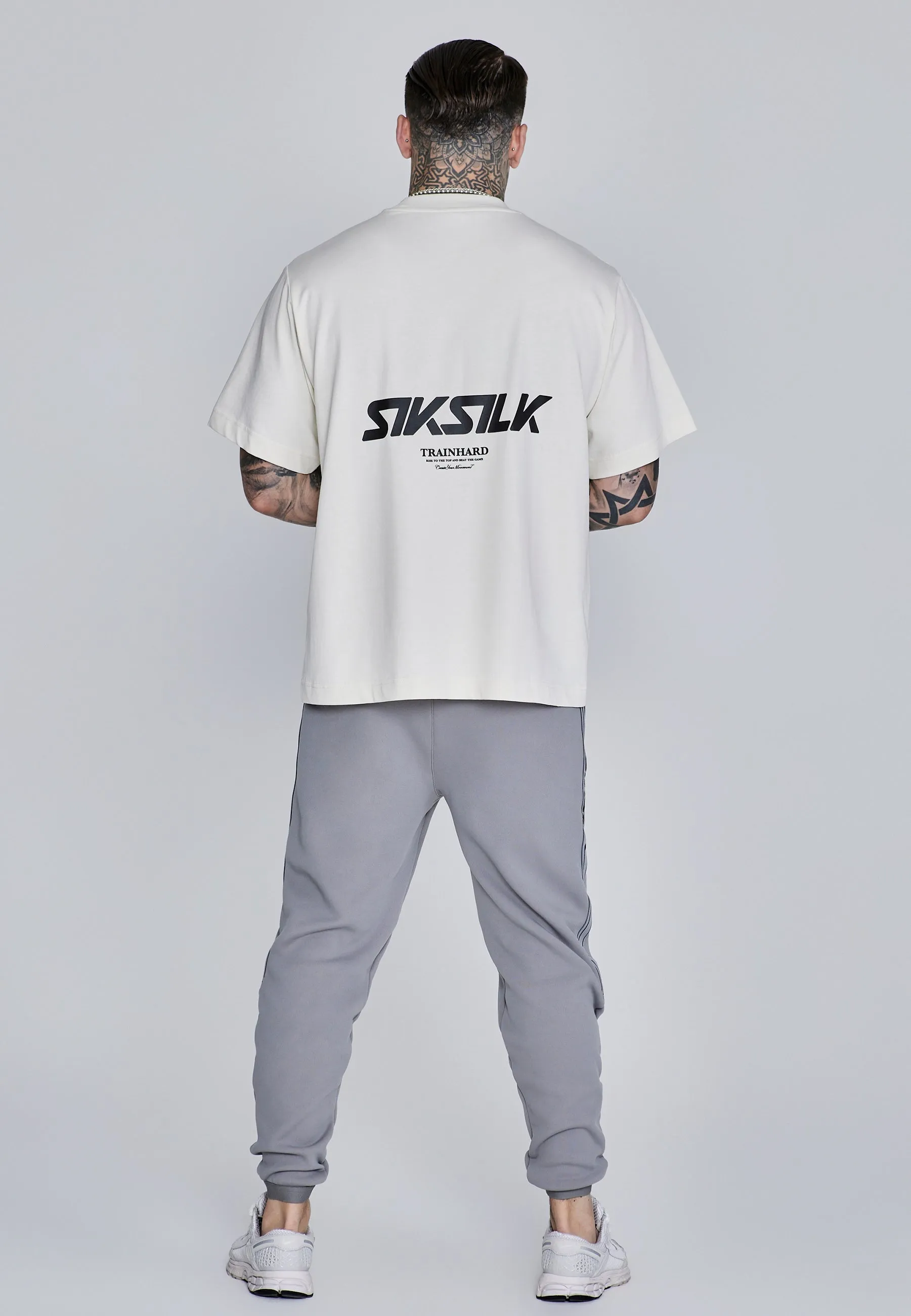 Grey Muscle Fit Joggers sold by Siksilk product image thumbnail 5