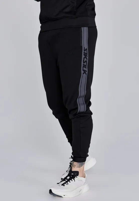 Black Muscle Fit Joggers sold by Siksilk