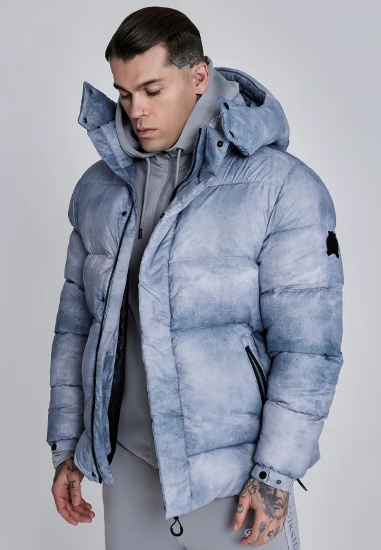 Grey Puffer Jacket sold by Siksilk