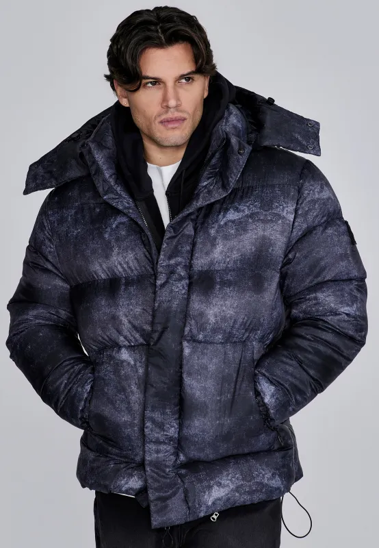 Grey Puffer Jacket sold by Siksilk