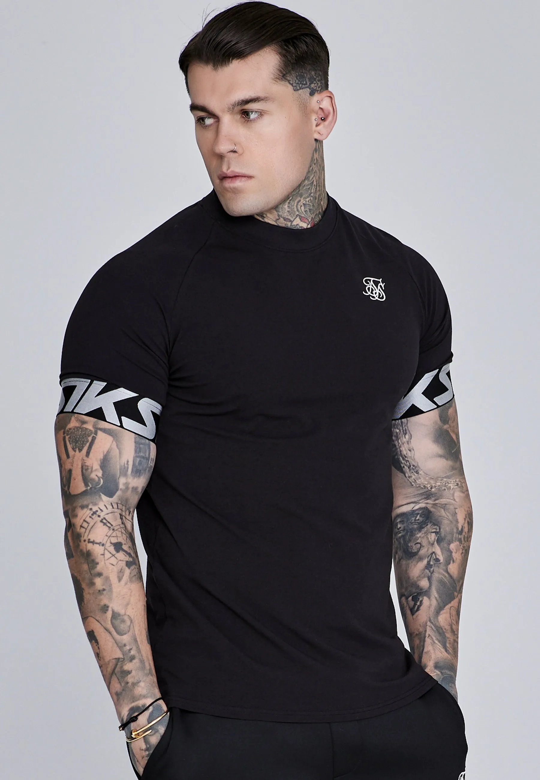 Black Tech T-Shirt sold by Siksilk