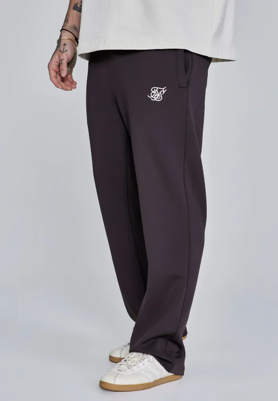 Brown Essentials Poly Track Pants sold by Siksilk