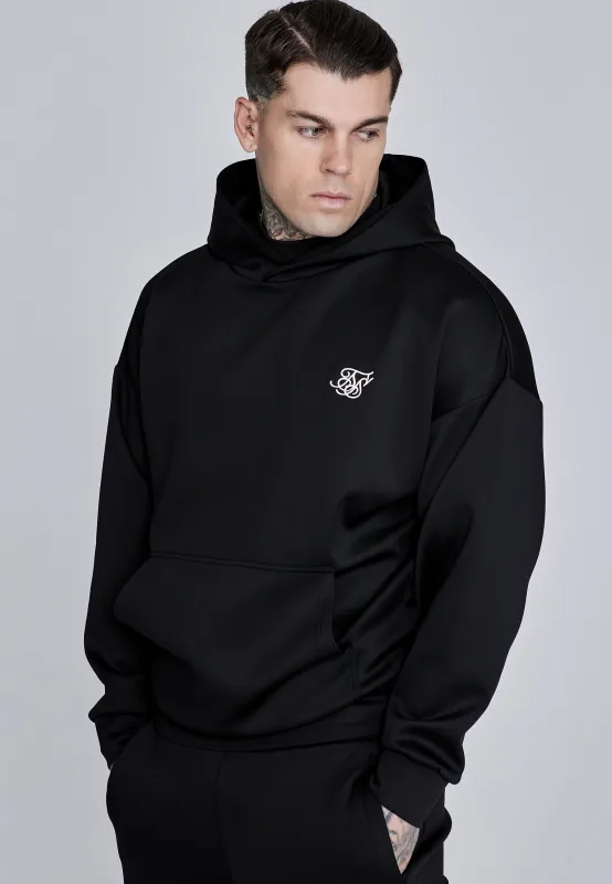 Black Essentials Poly Hoodie sold by Siksilk
