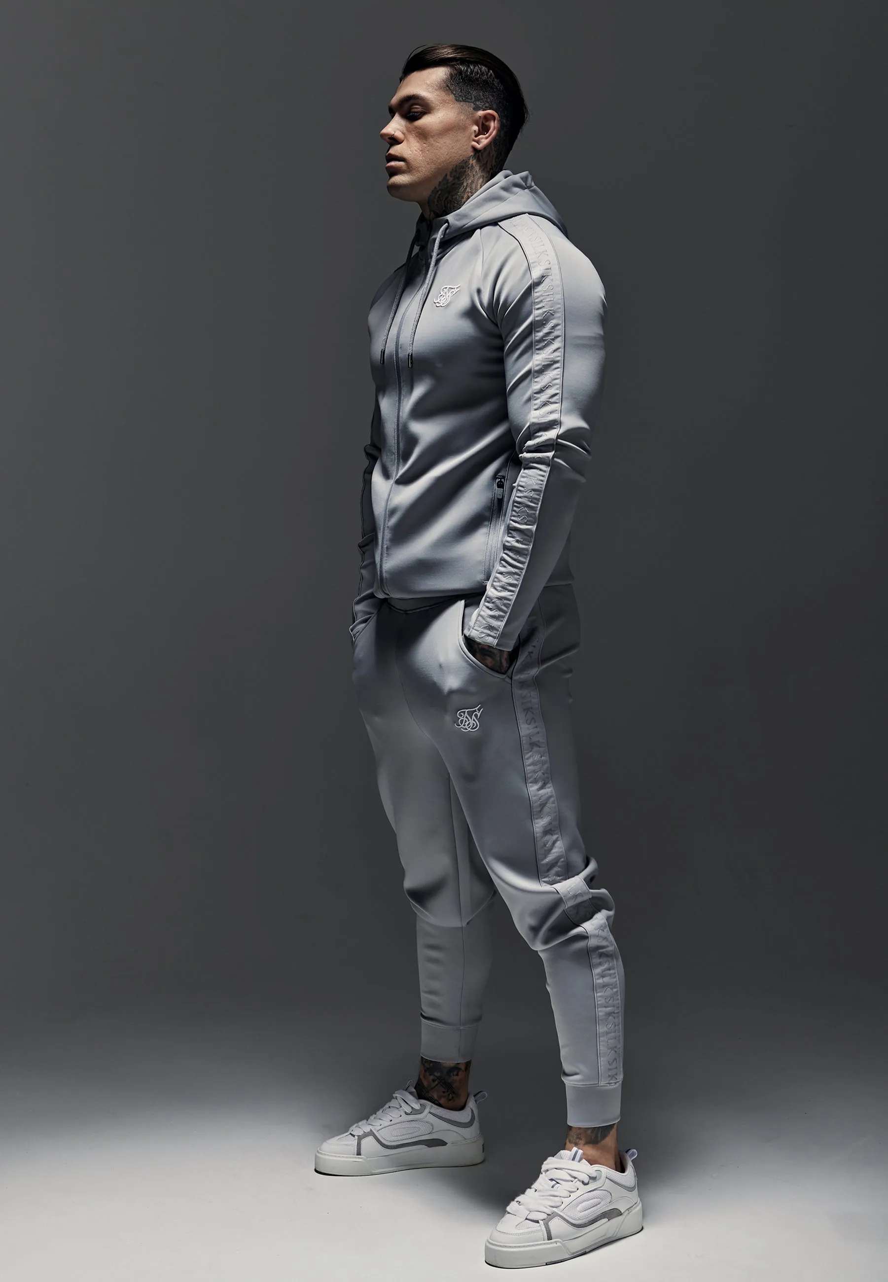 Grey Hoodie and Joggers Set sold by Siksilk