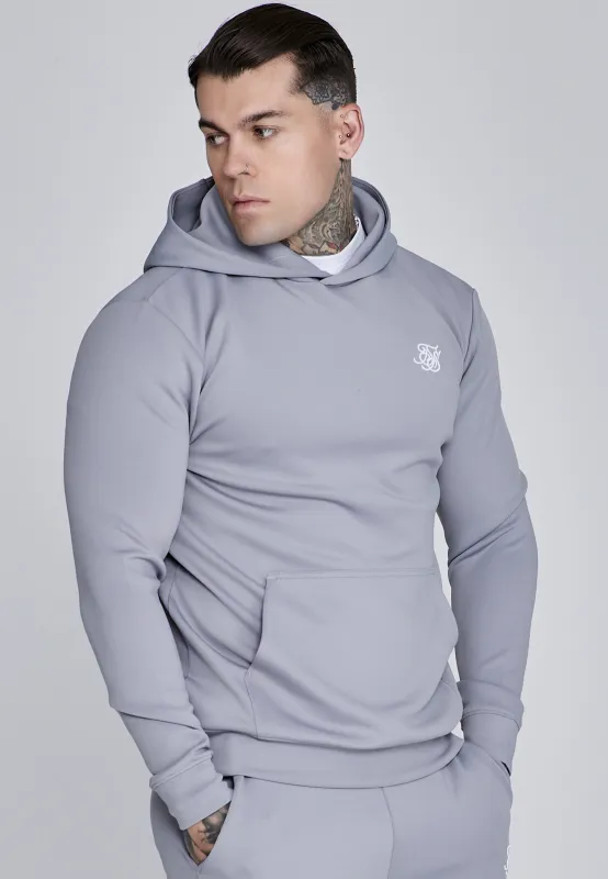 Grey Essentials Poly Hoodie sold by Siksilk