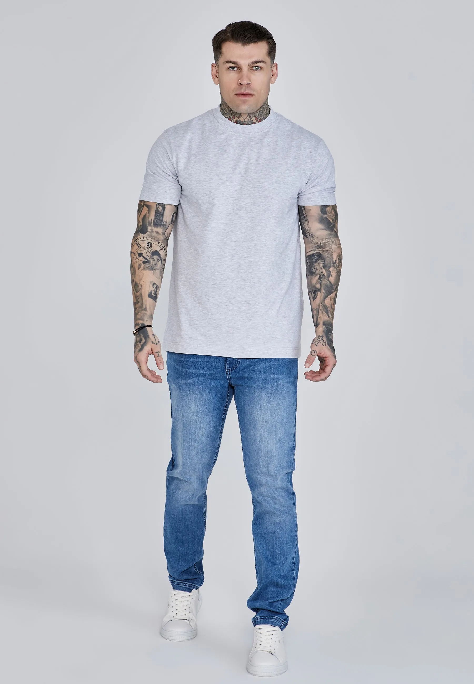 Slim Fit Jeans Washed Mid Blue sold by Siksilk product image thumbnail 2
