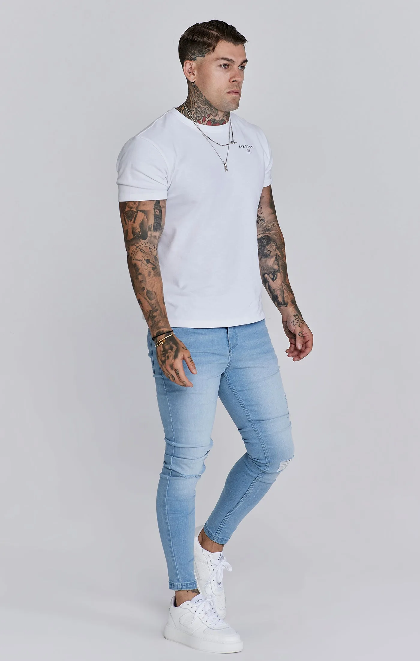 Skinny Jeans Washed Light Blue sold by Siksilk product image thumbnail 4