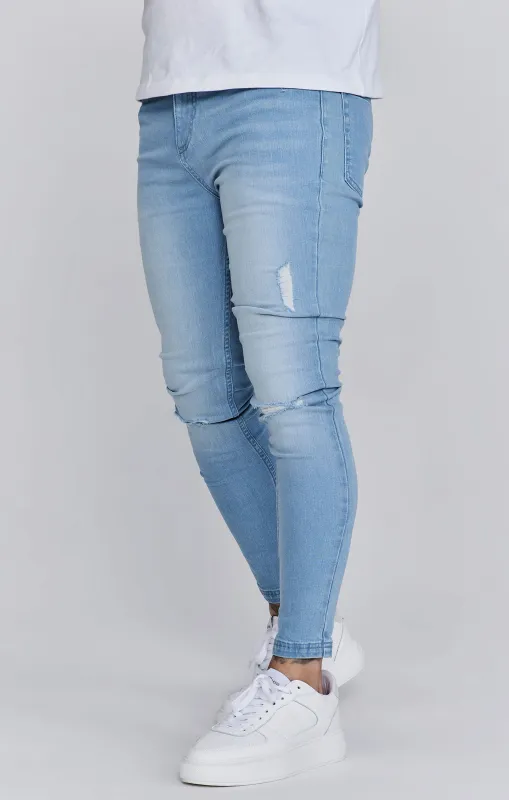 Skinny Jeans Washed Light Blue sold by Siksilk