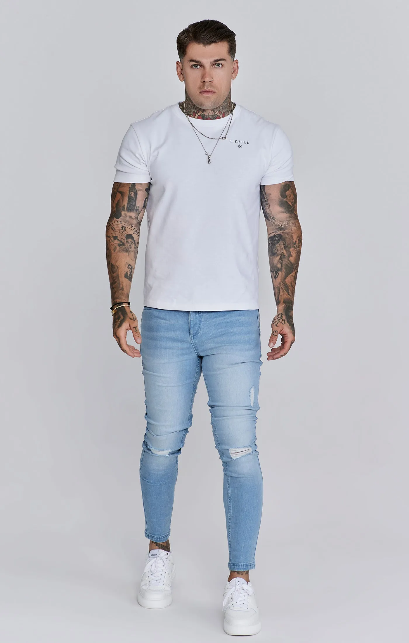 Skinny Jeans Washed Light Blue sold by Siksilk product image thumbnail 2