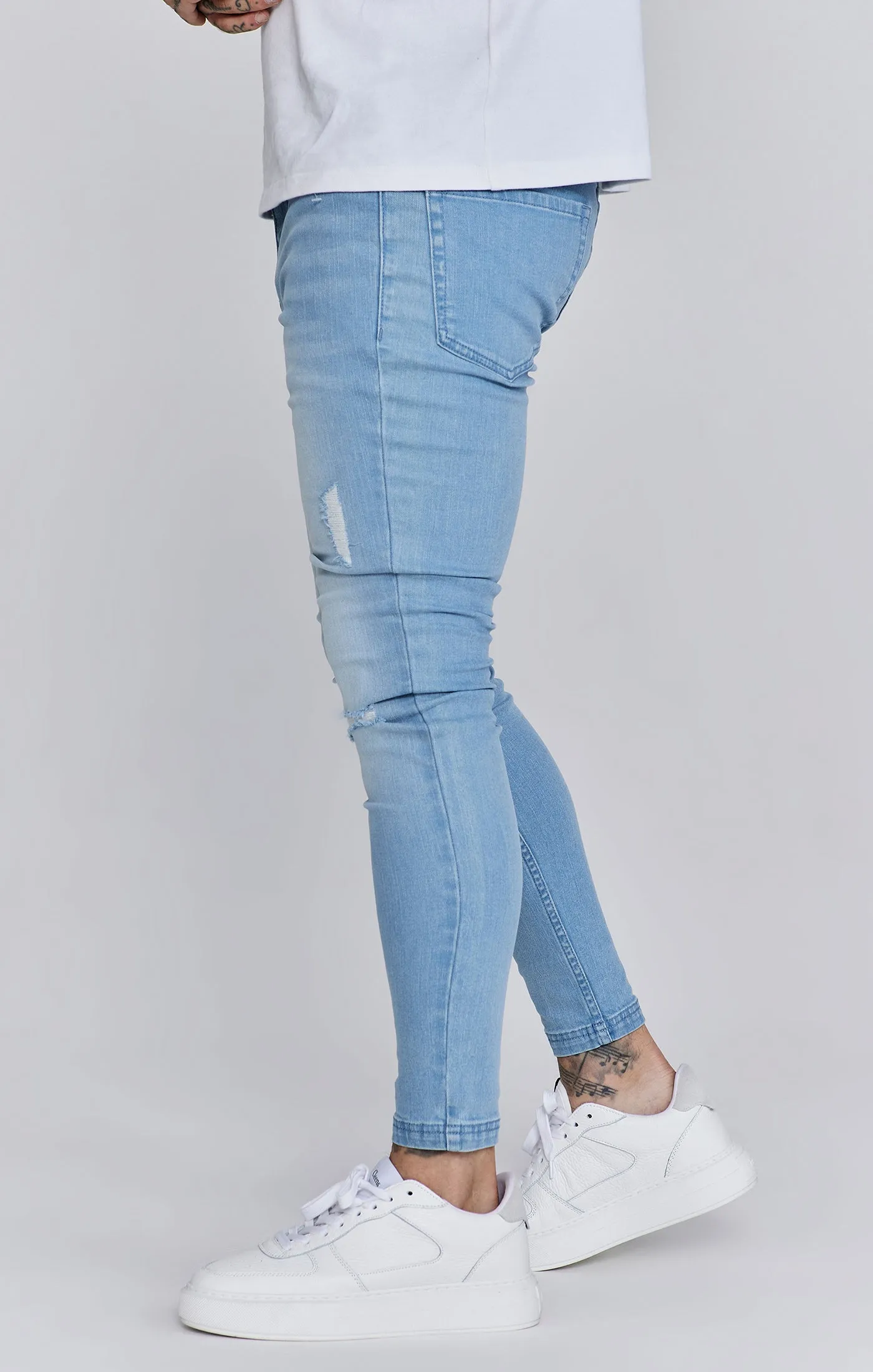 Skinny Jeans Washed Light Blue sold by Siksilk product image thumbnail 3