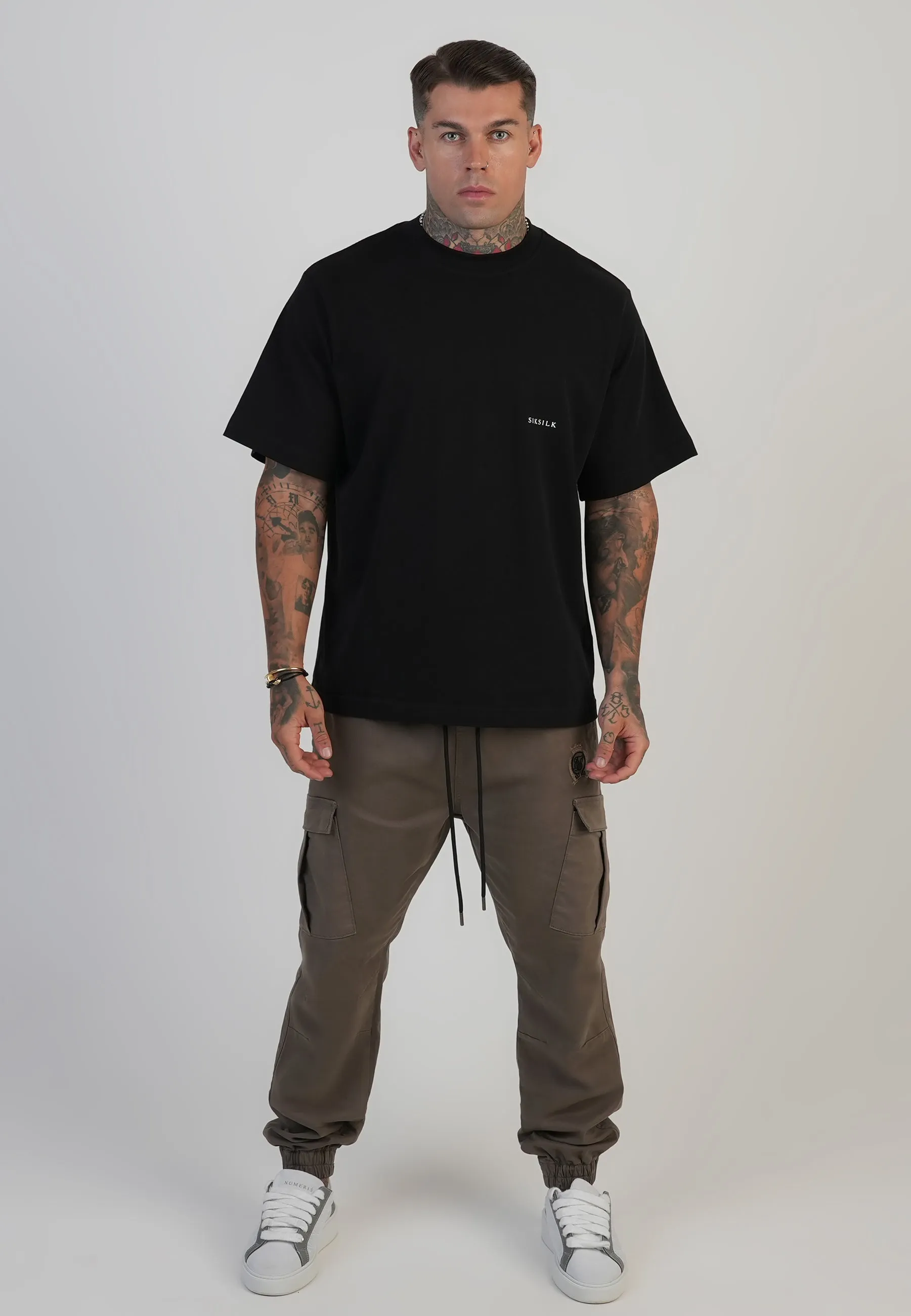 Brown Regular Fit Cargos sold by Siksilk product image thumbnail 4