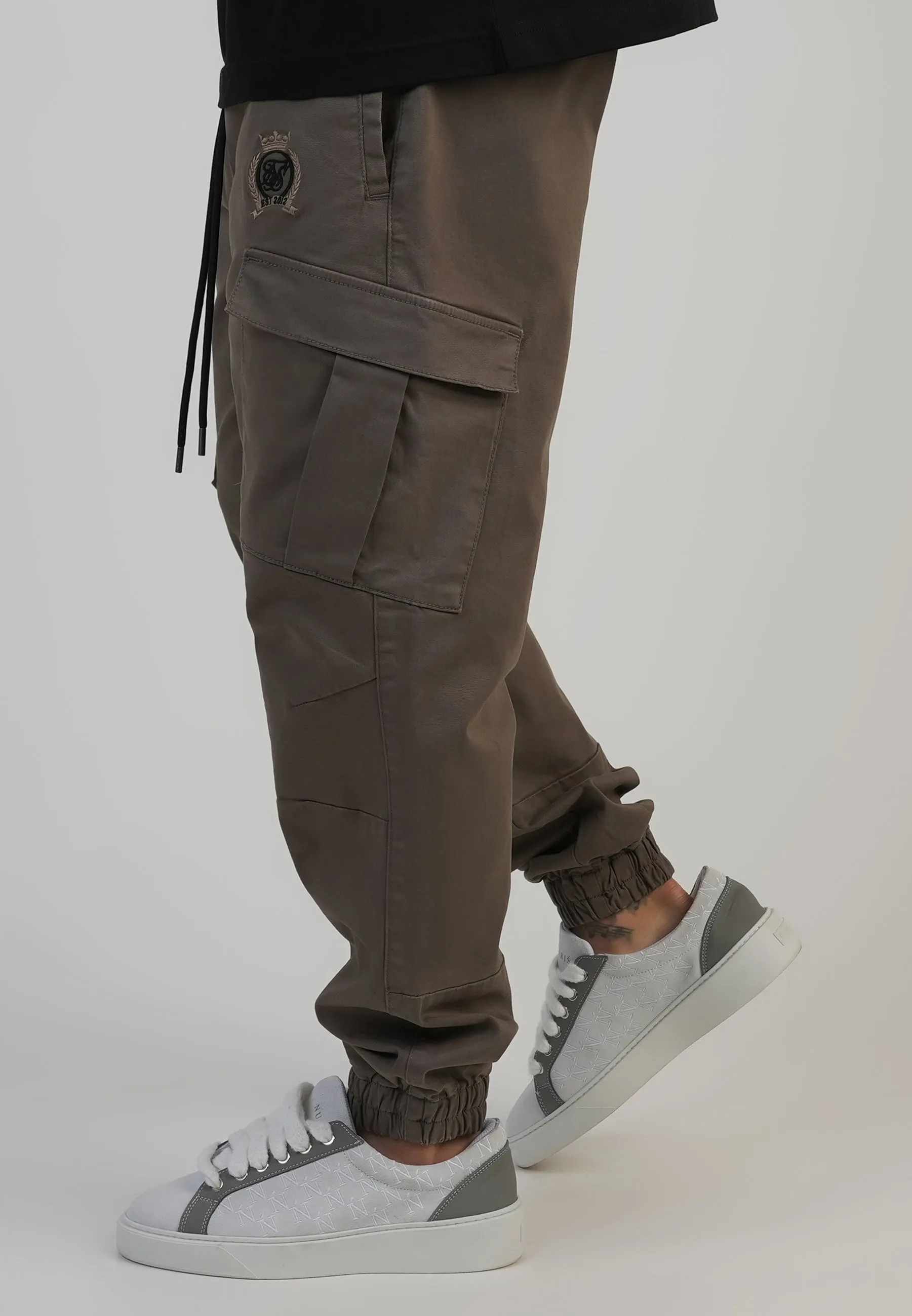 Brown Regular Fit Cargos sold by Siksilk product image thumbnail 2