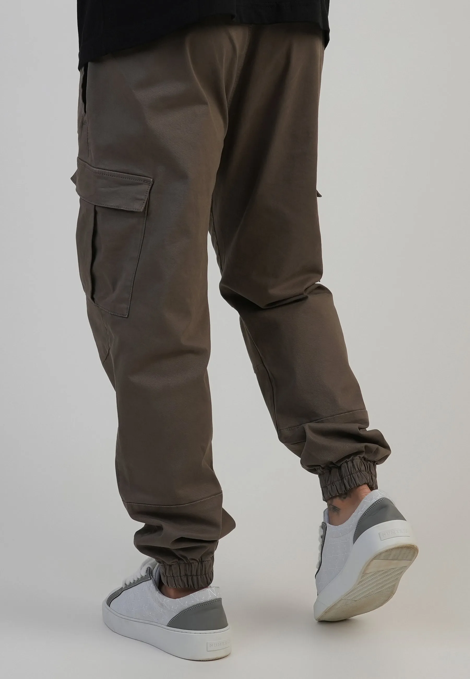 Brown Regular Fit Cargos sold by Siksilk product image thumbnail 3