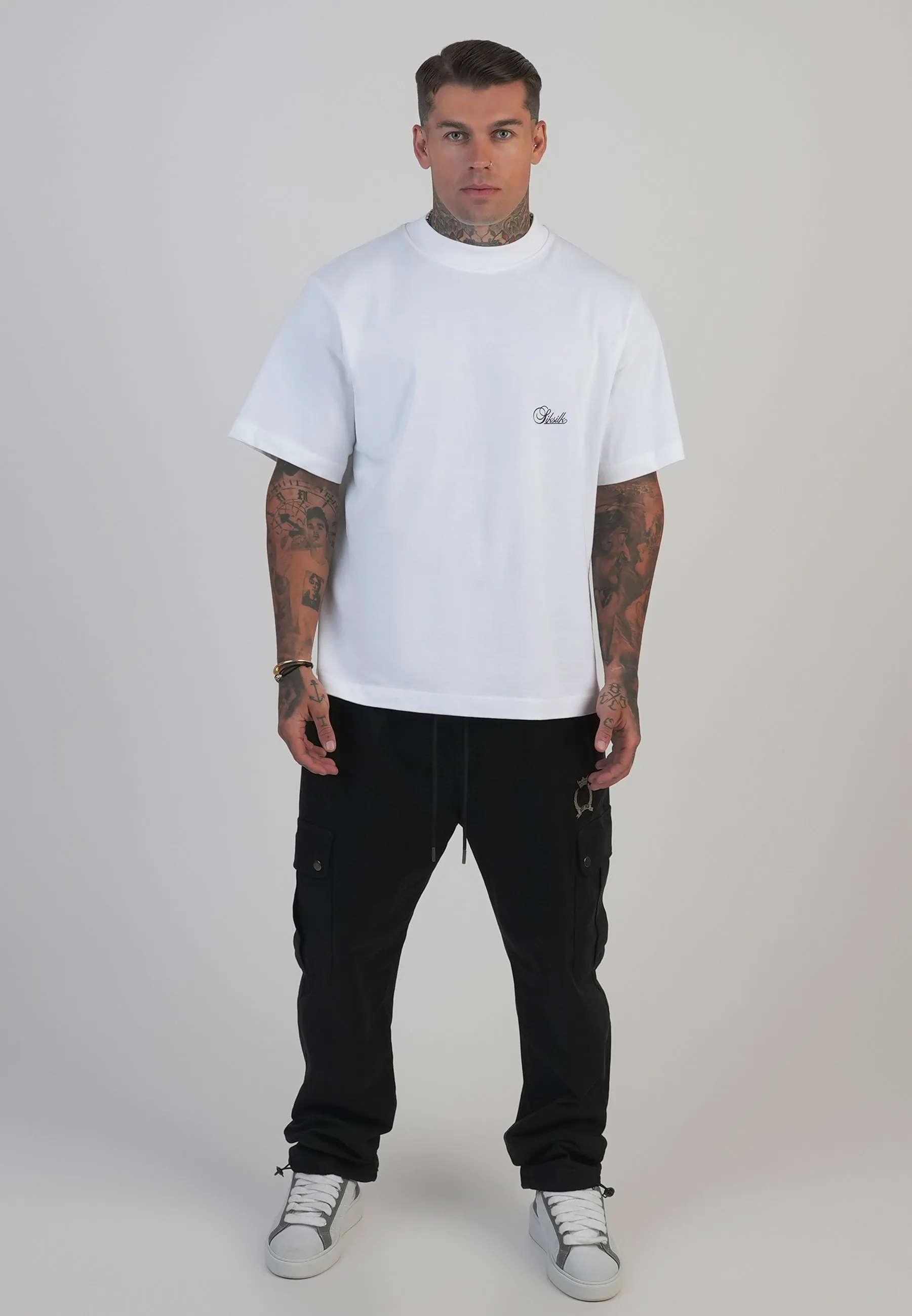 Black Loose Fit Cargos sold by Siksilk product image thumbnail 5