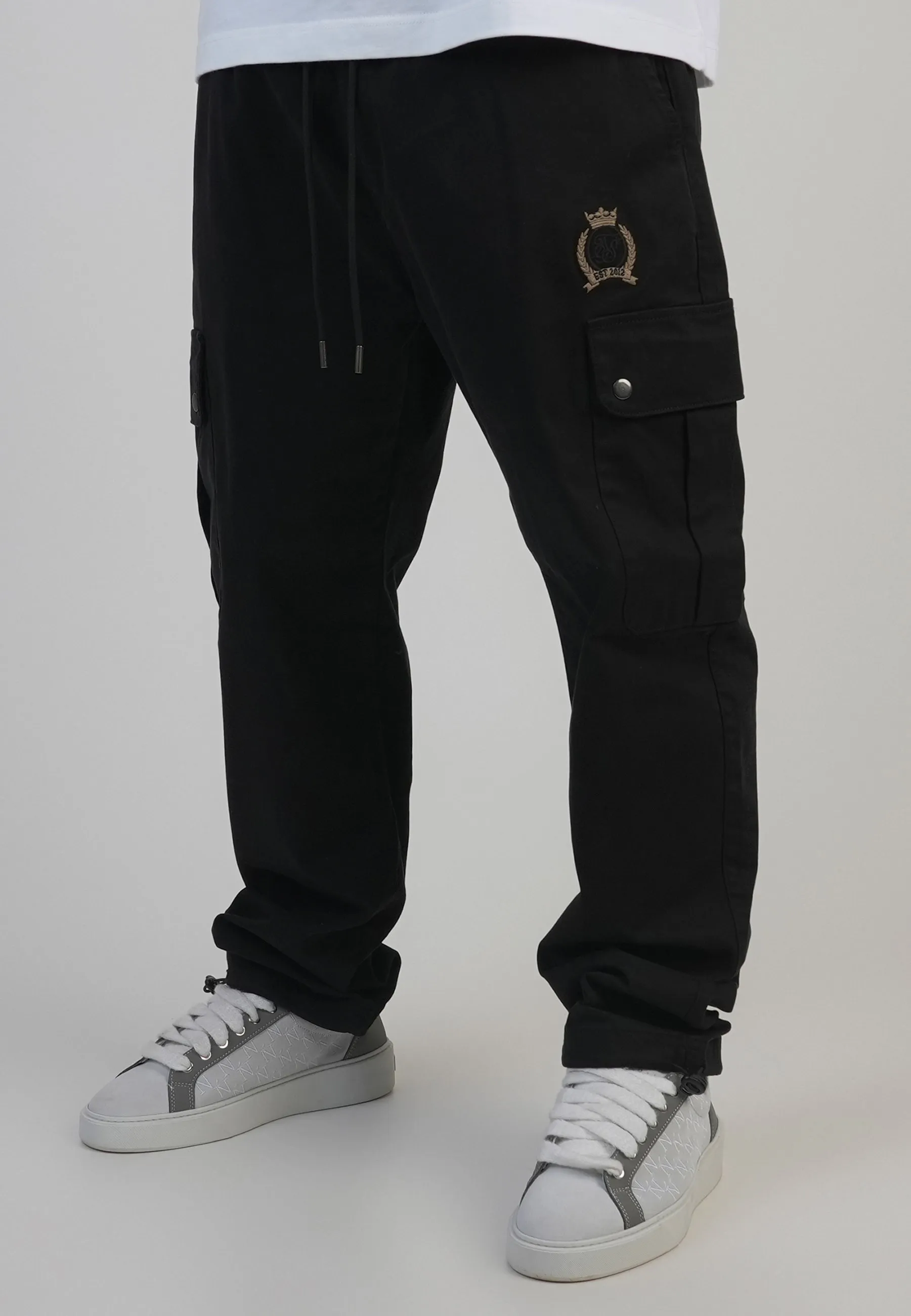 Black Loose Fit Cargos sold by Siksilk product image thumbnail 2