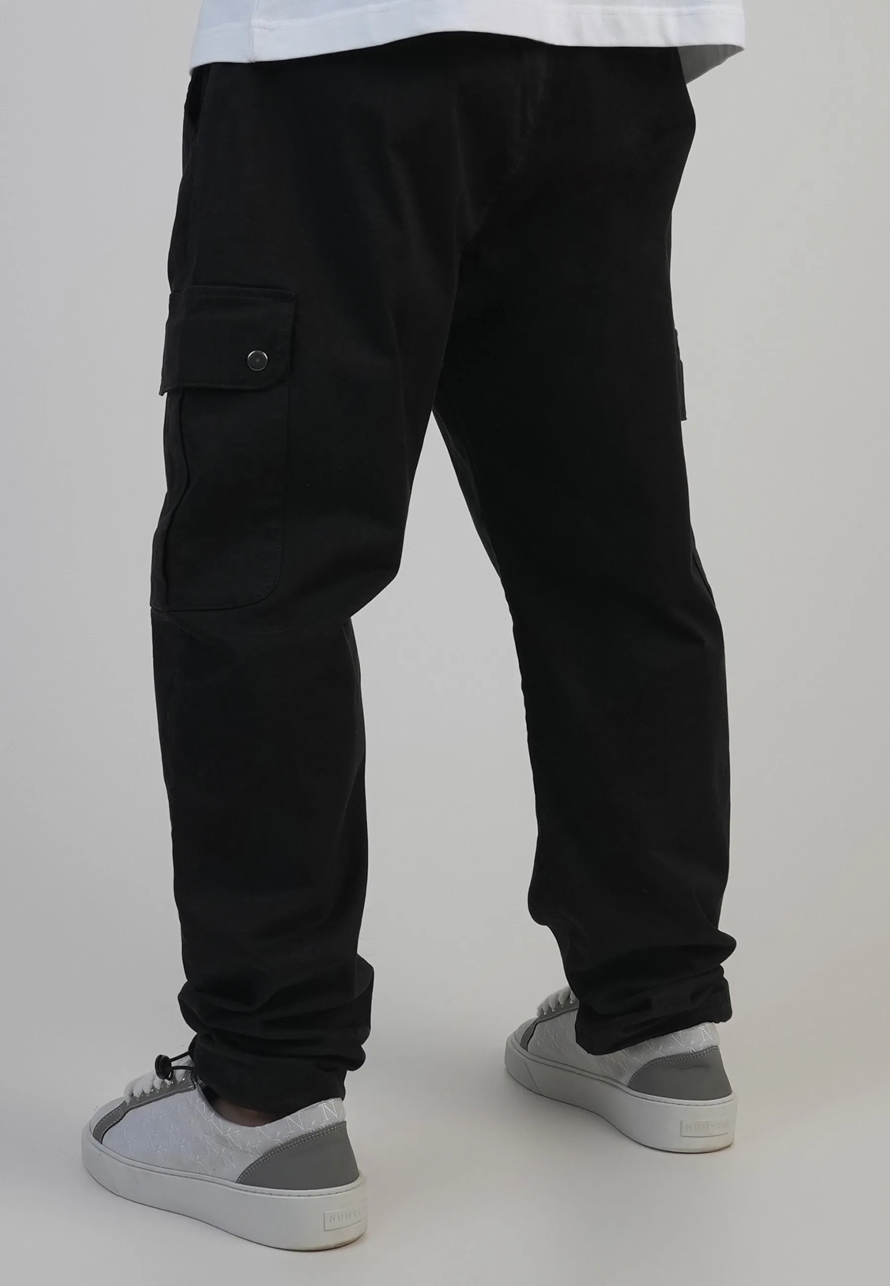 Black Loose Fit Cargos sold by Siksilk product image thumbnail 4