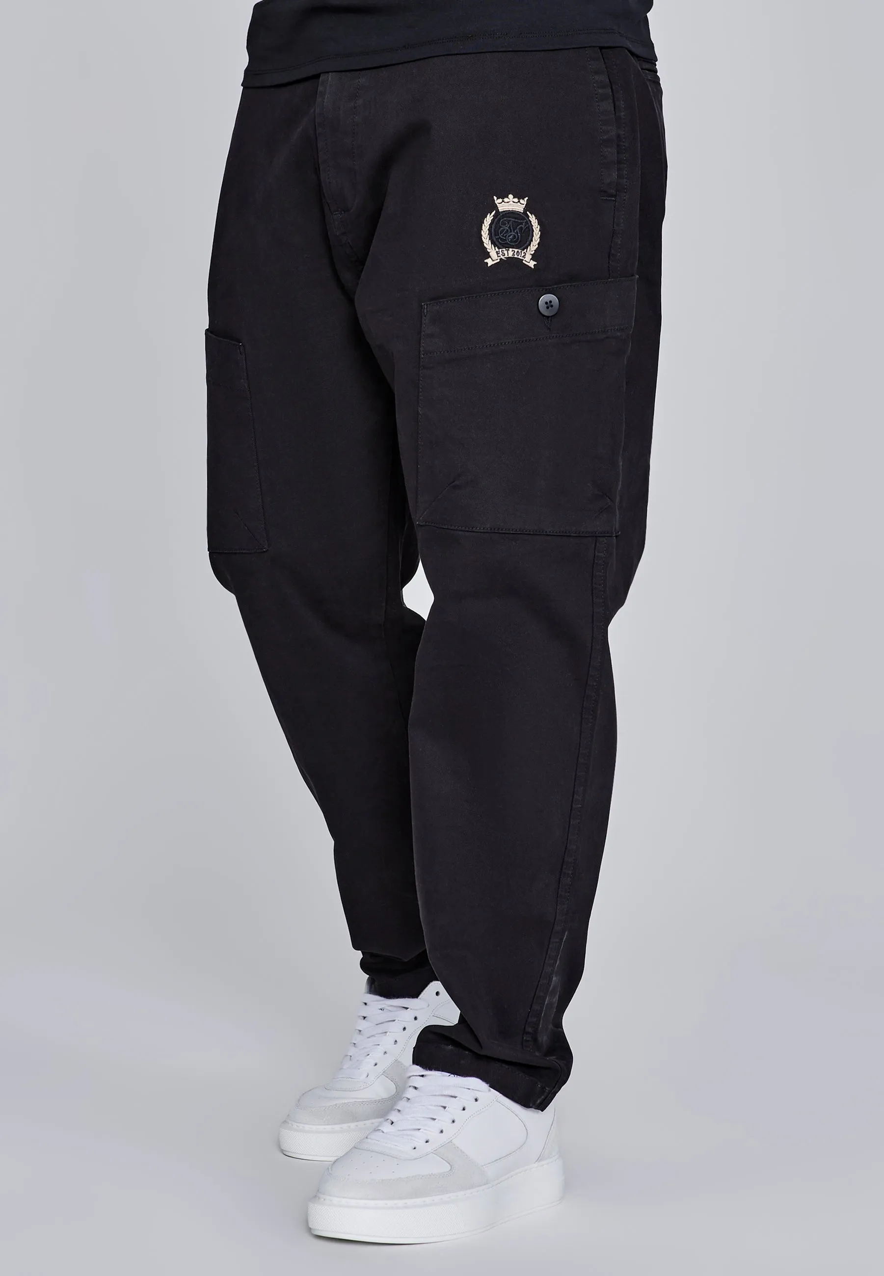 Black Smart Cargos sold by Siksilk