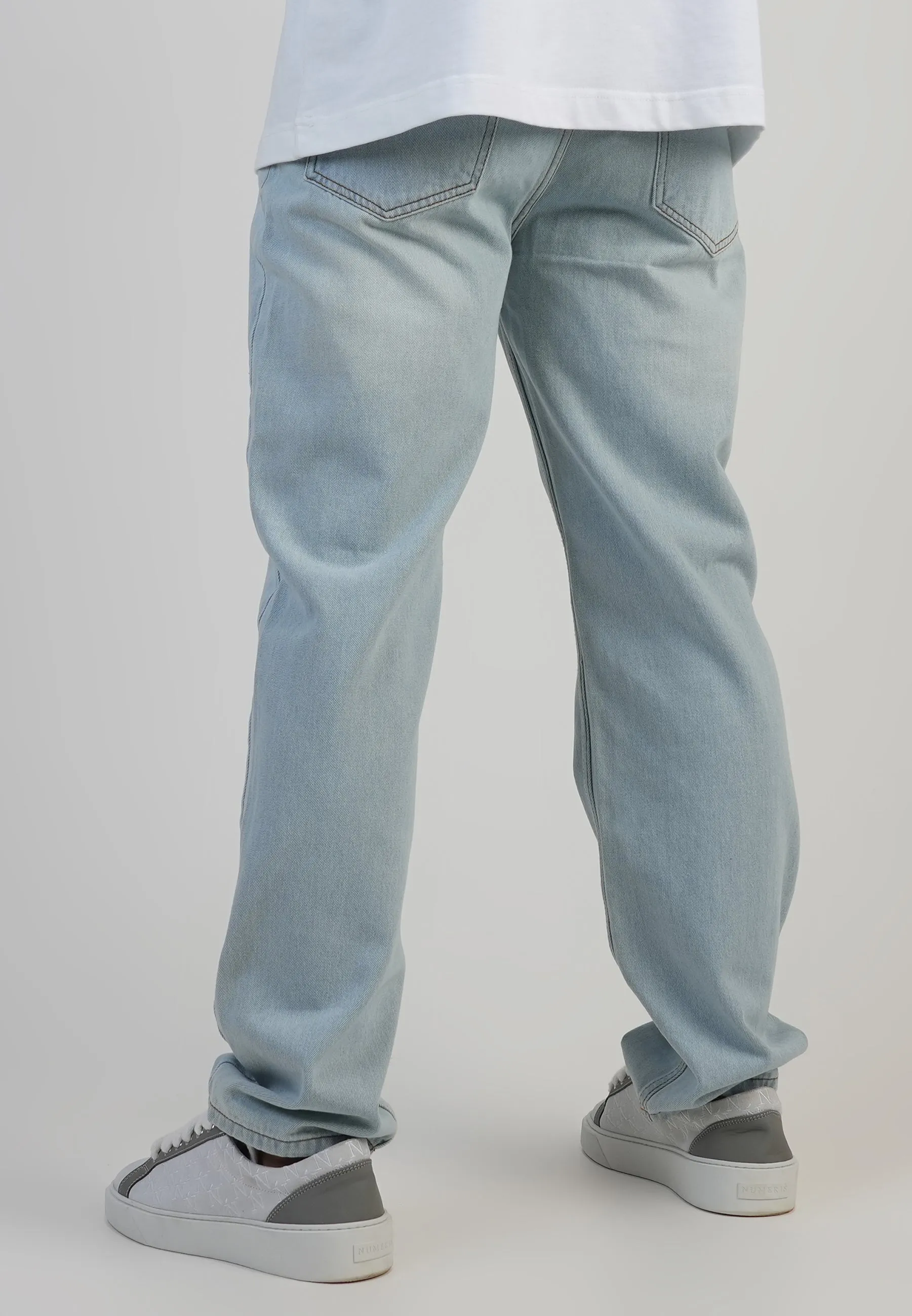 Straight Fit Jeans Washed Light Blue sold by Siksilk product image thumbnail 3