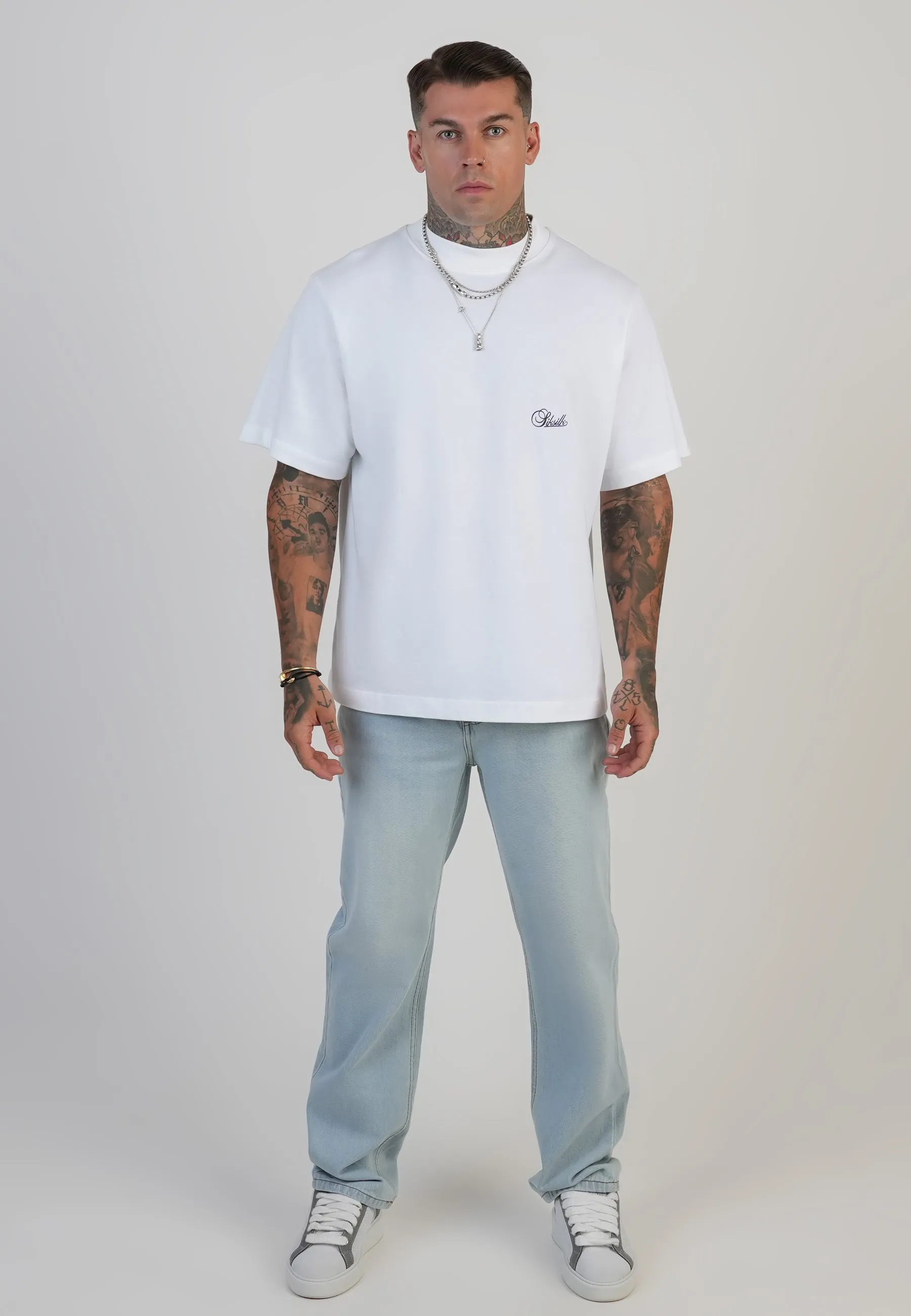 Straight Fit Jeans Washed Light Blue sold by Siksilk product image thumbnail 4