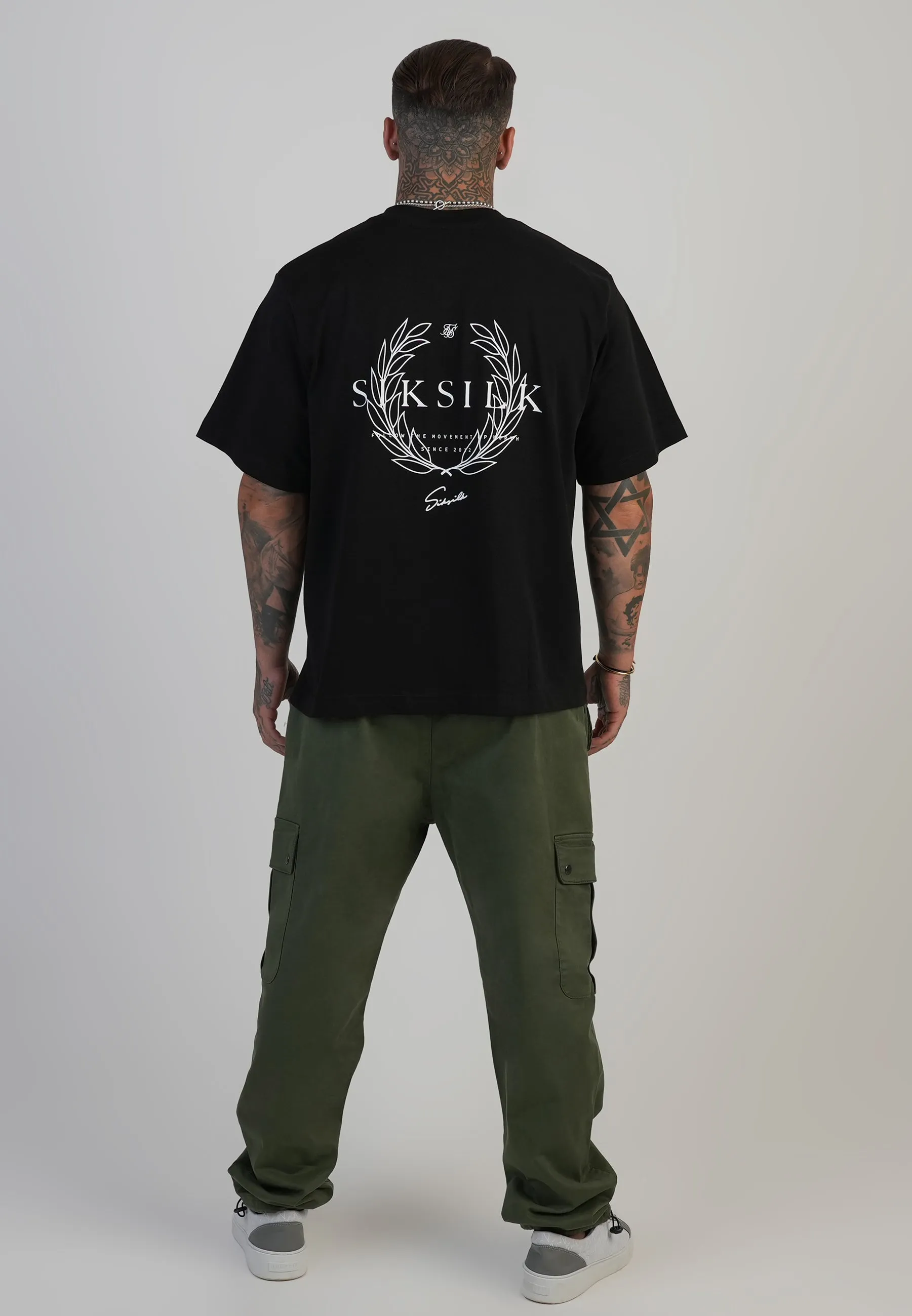 Khaki Green Loose Fit Cargos sold by Siksilk product image thumbnail 5