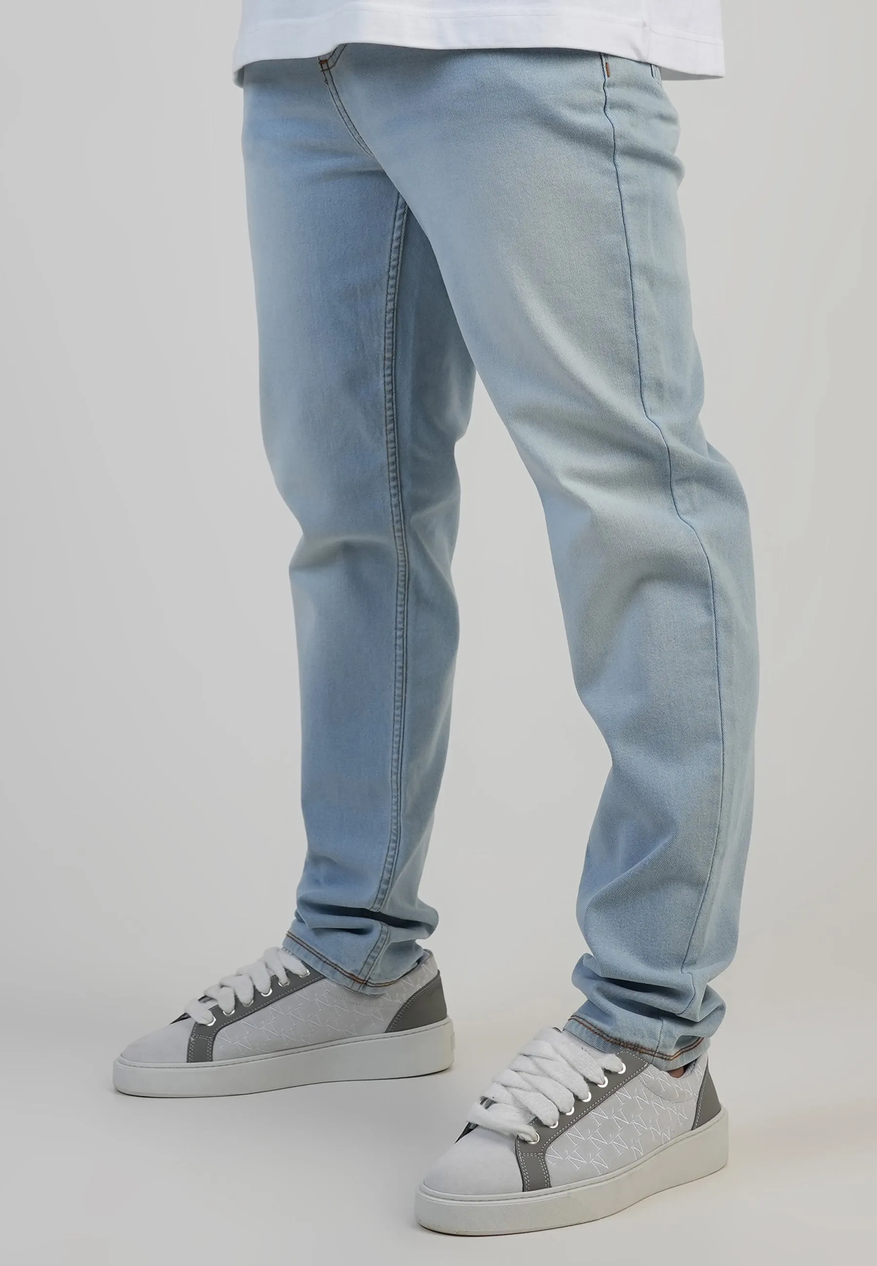 Slim Fit Jeans Washed Light Blue sold by Siksilk
