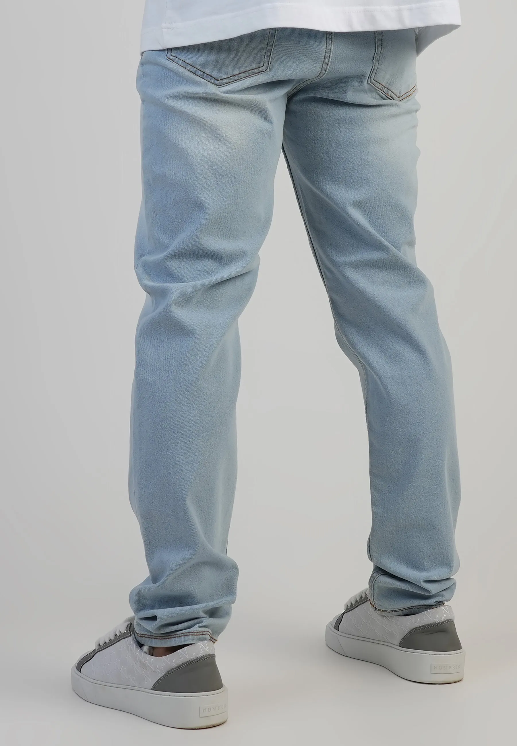 Slim Fit Jeans Washed Light Blue sold by Siksilk product image thumbnail 3