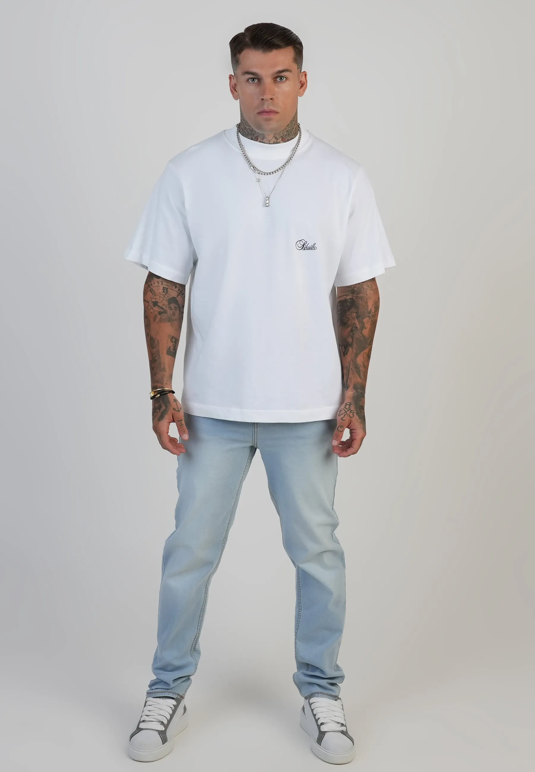 Slim Fit Jeans Washed Light Blue sold by Siksilk product image thumbnail 4