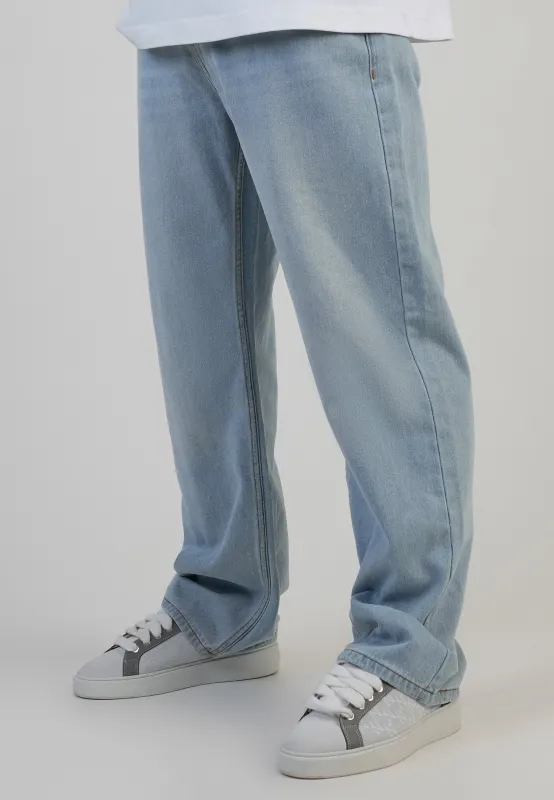 Light Blue Loose Fit Jeans sold by Siksilk