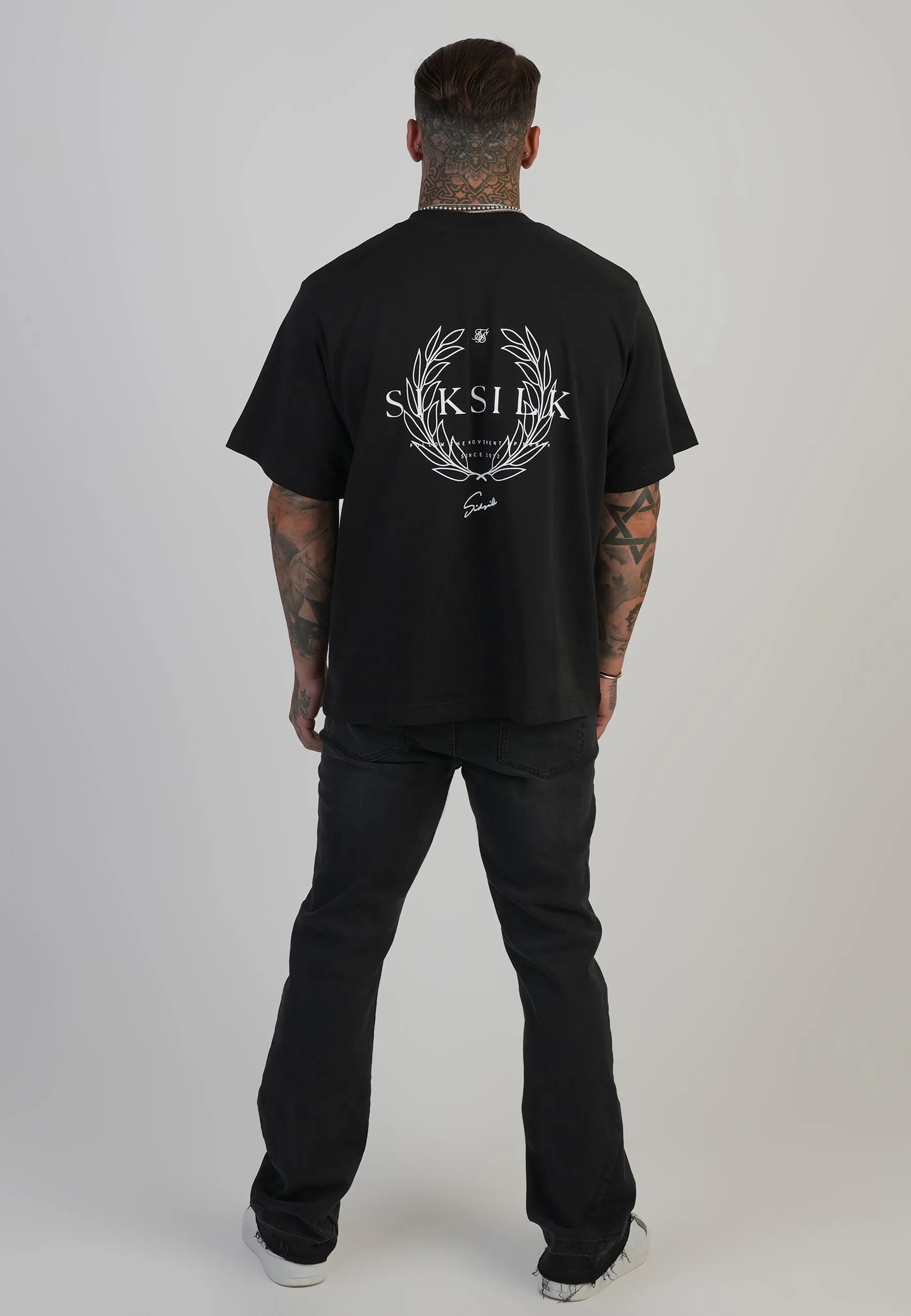 Flare Fit Jeans Washed Black sold by Siksilk product image thumbnail 5