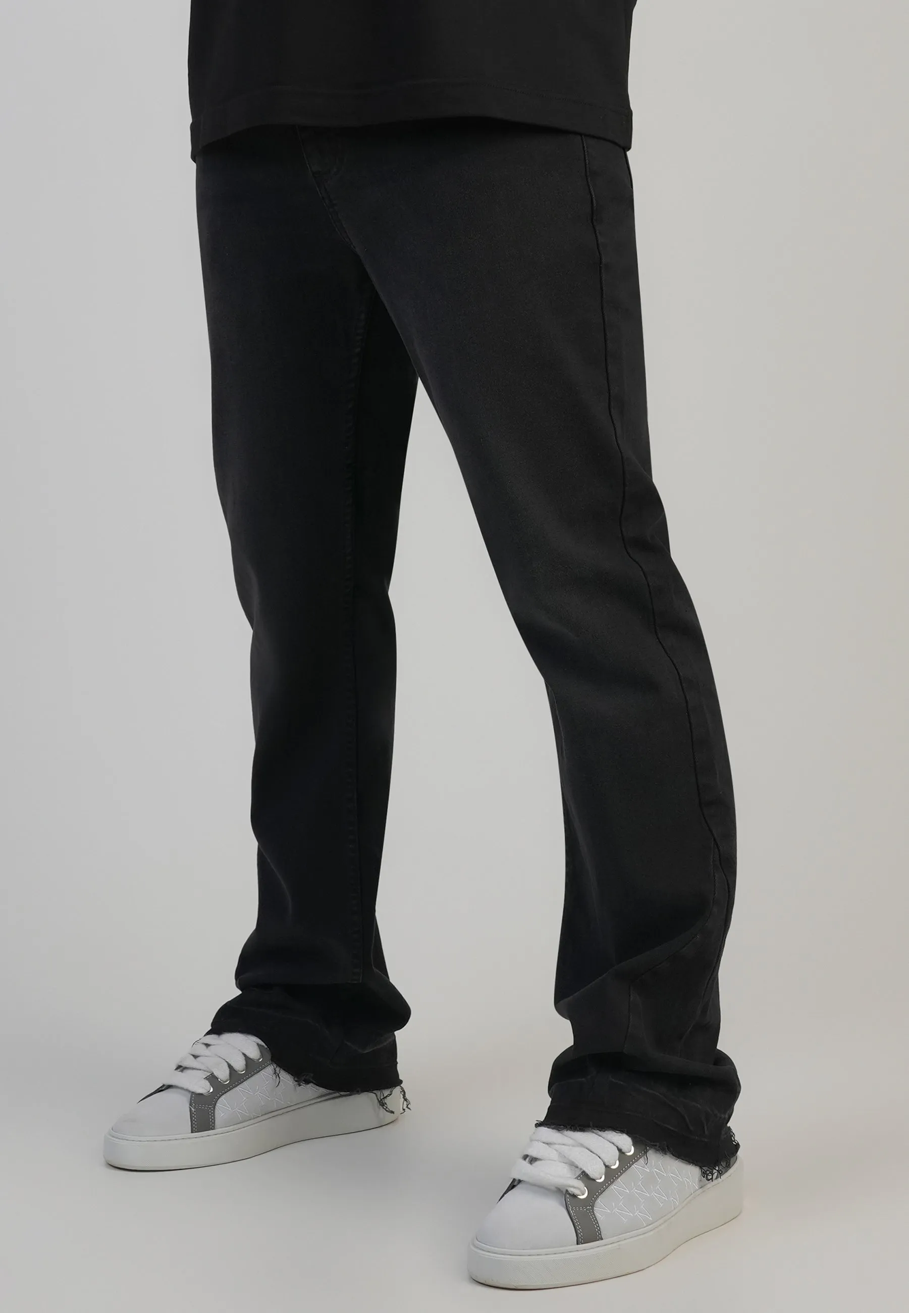 Flare Fit Jeans Washed Black sold by Siksilk product image thumbnail 2
