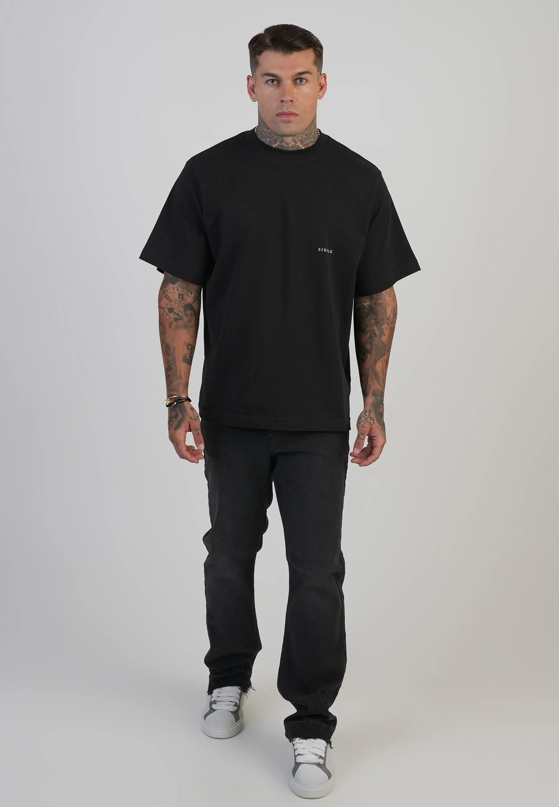 Flare Fit Jeans Washed Black sold by Siksilk product image thumbnail 4