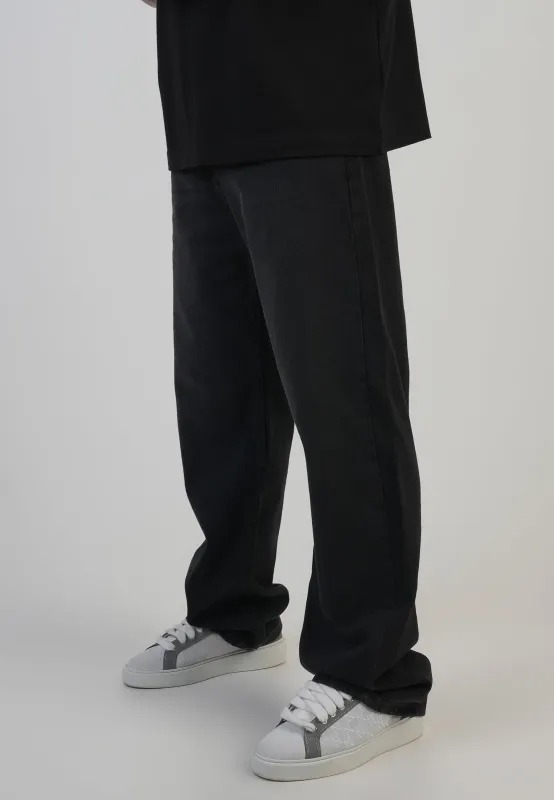 Loose Fit Jeans Washed Black sold by Siksilk