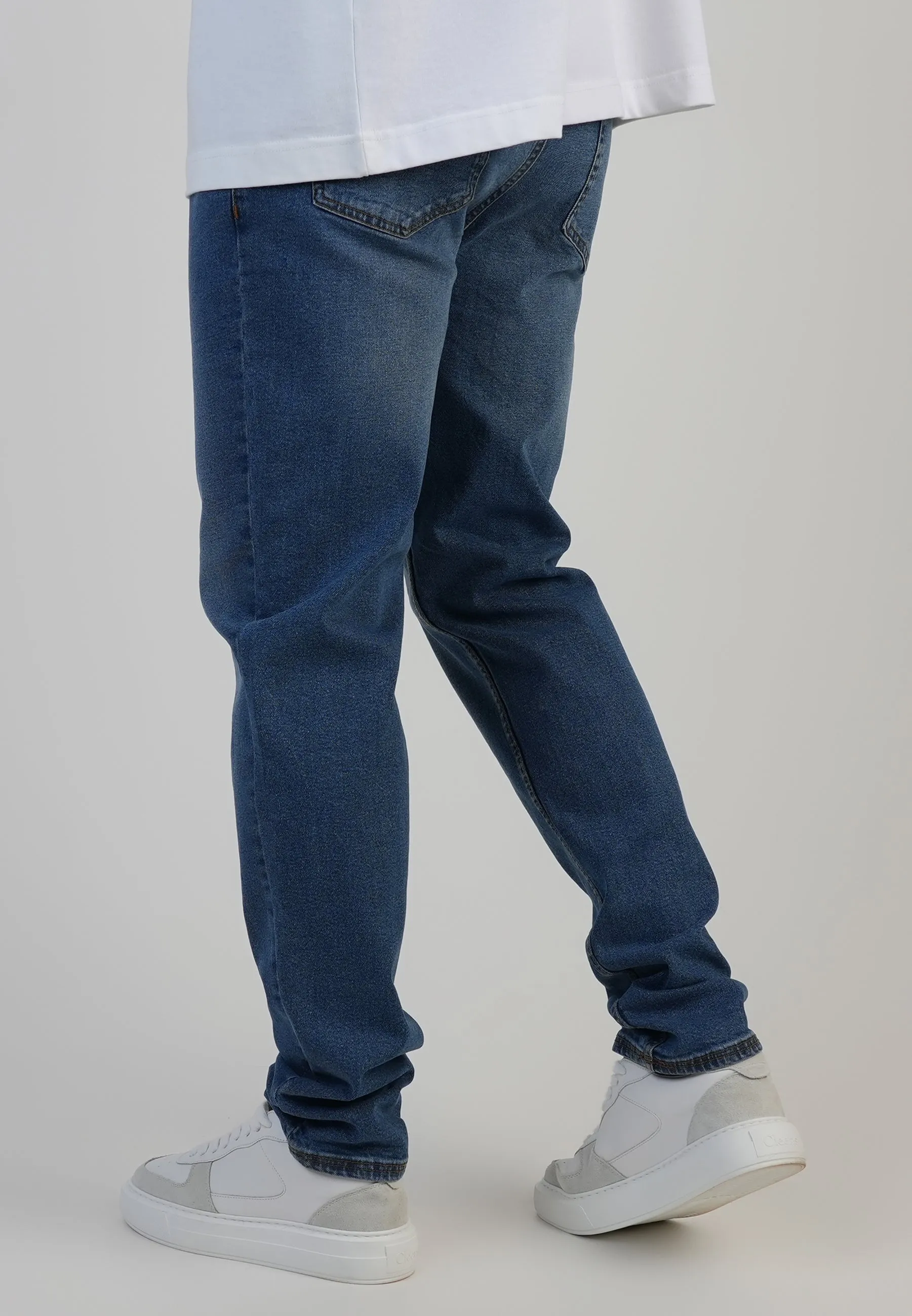 Slim Fit Jeans Washed Mid Blue sold by Siksilk product image thumbnail 3