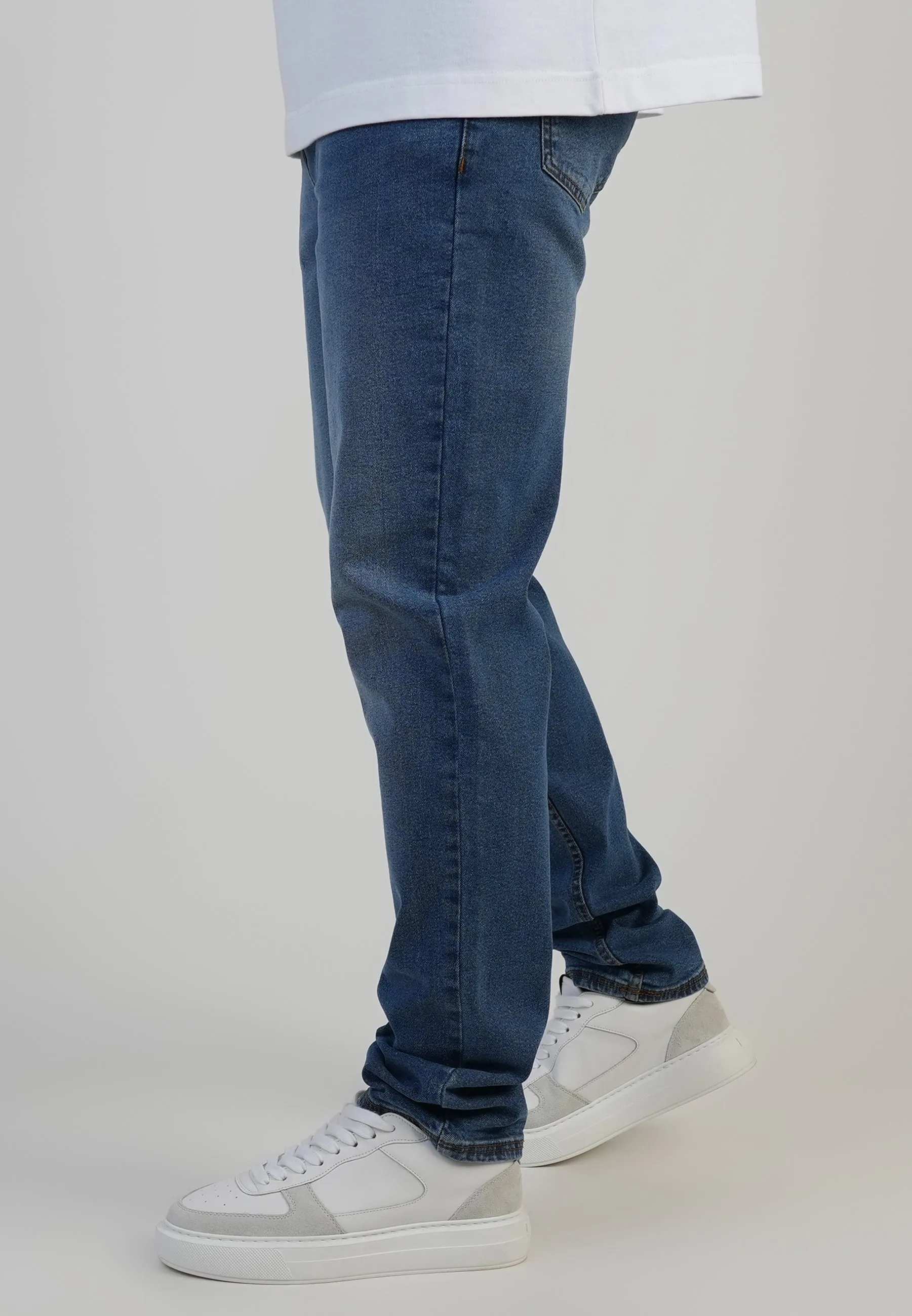 Slim Fit Jeans Washed Mid Blue sold by Siksilk product image thumbnail 2