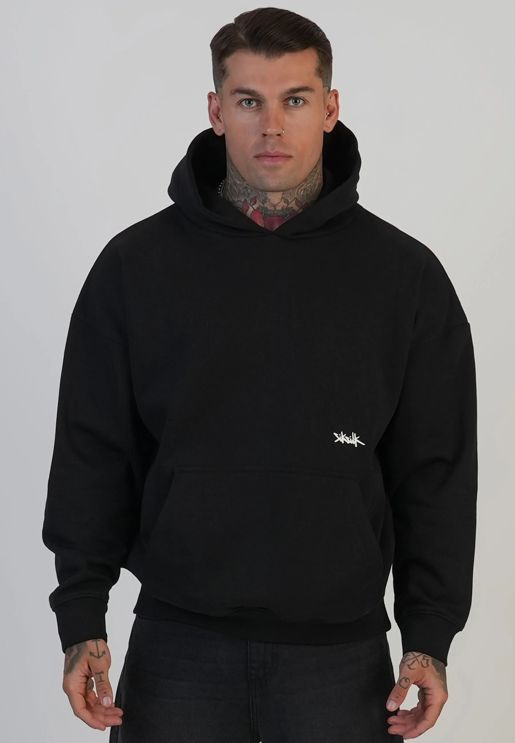 Black Graphic Hoodie sold by Siksilk