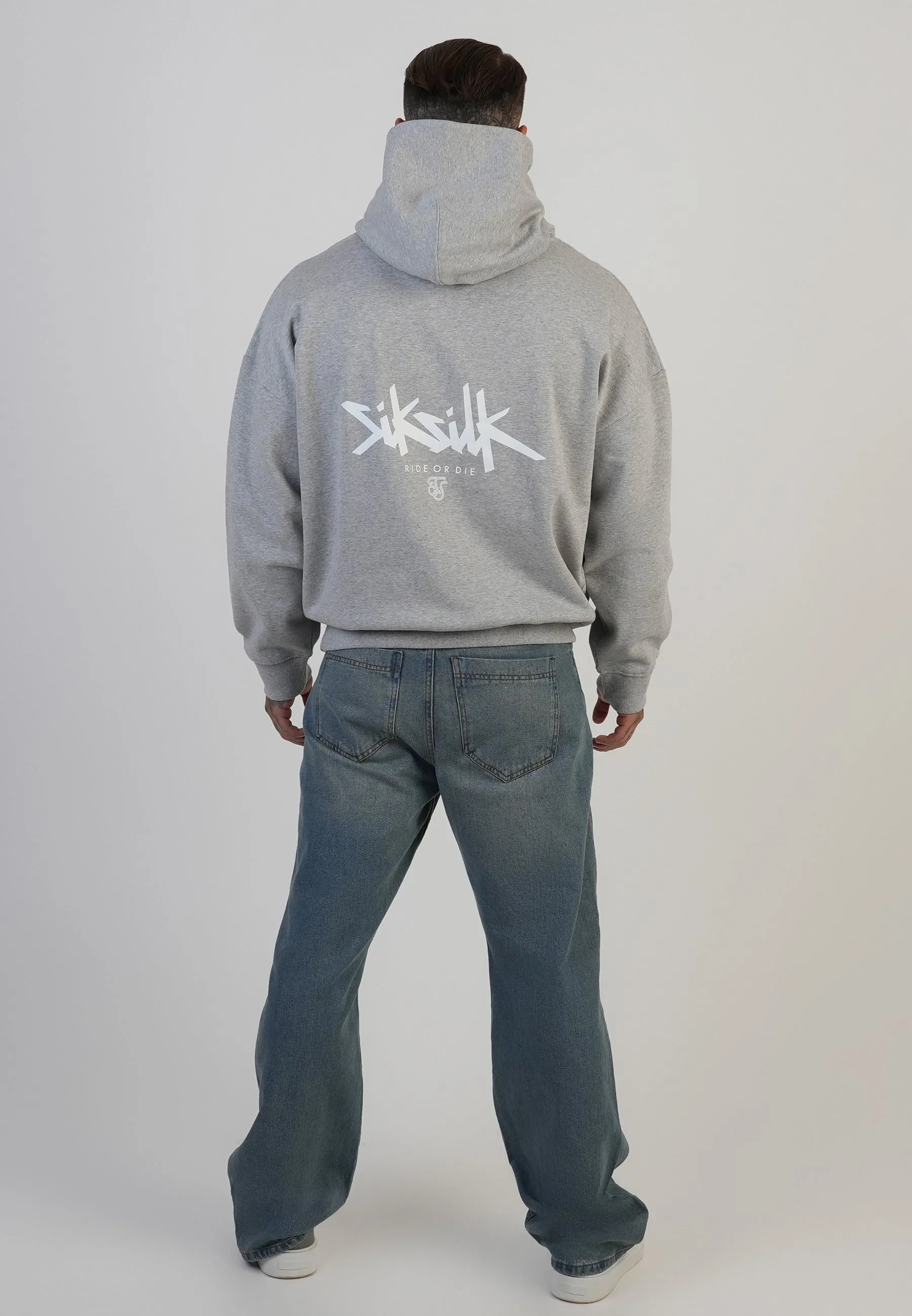 Grey Marl Graphic Hoodie sold by Siksilk product image thumbnail 5