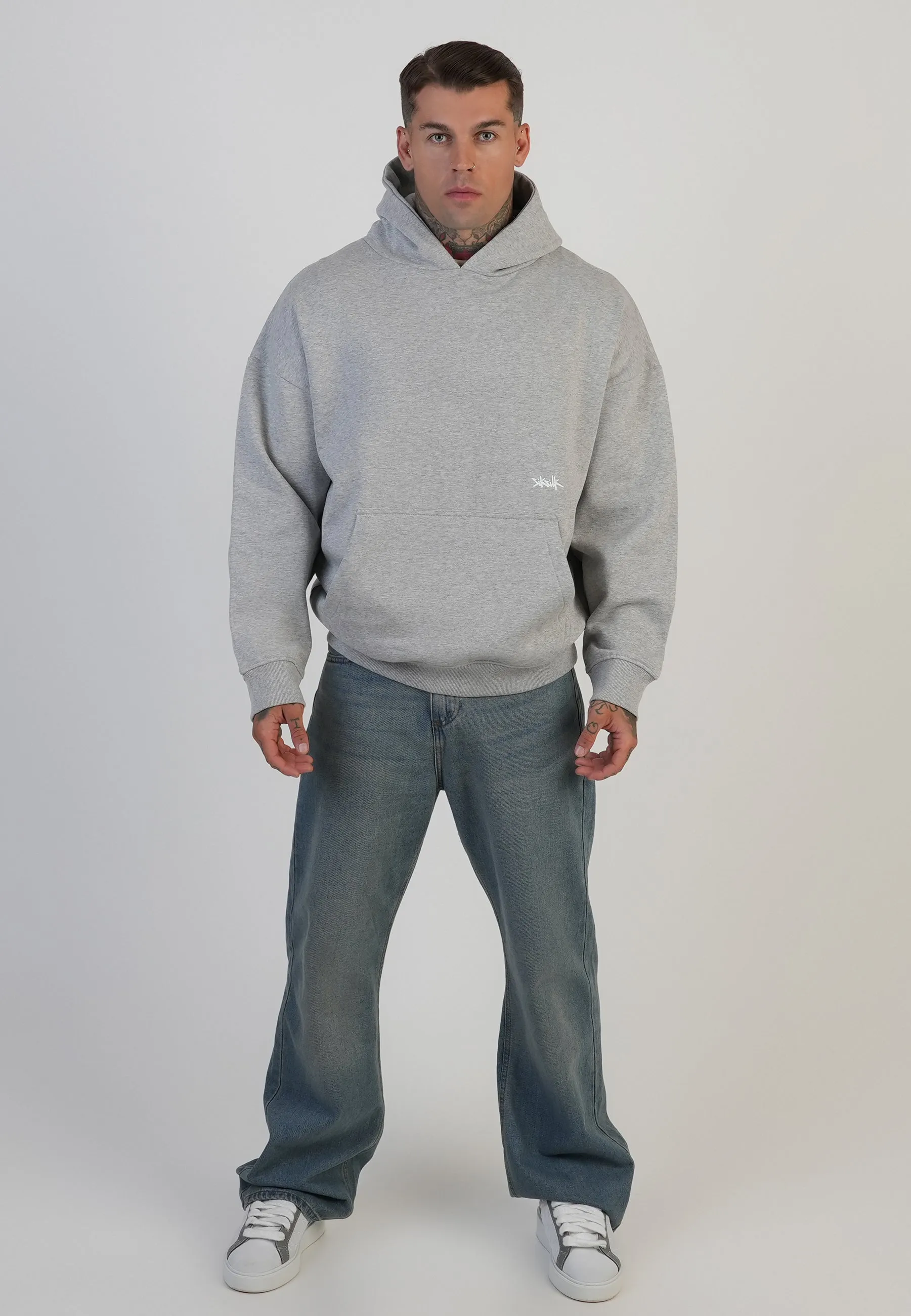 Grey Marl Graphic Hoodie sold by Siksilk product image thumbnail 3