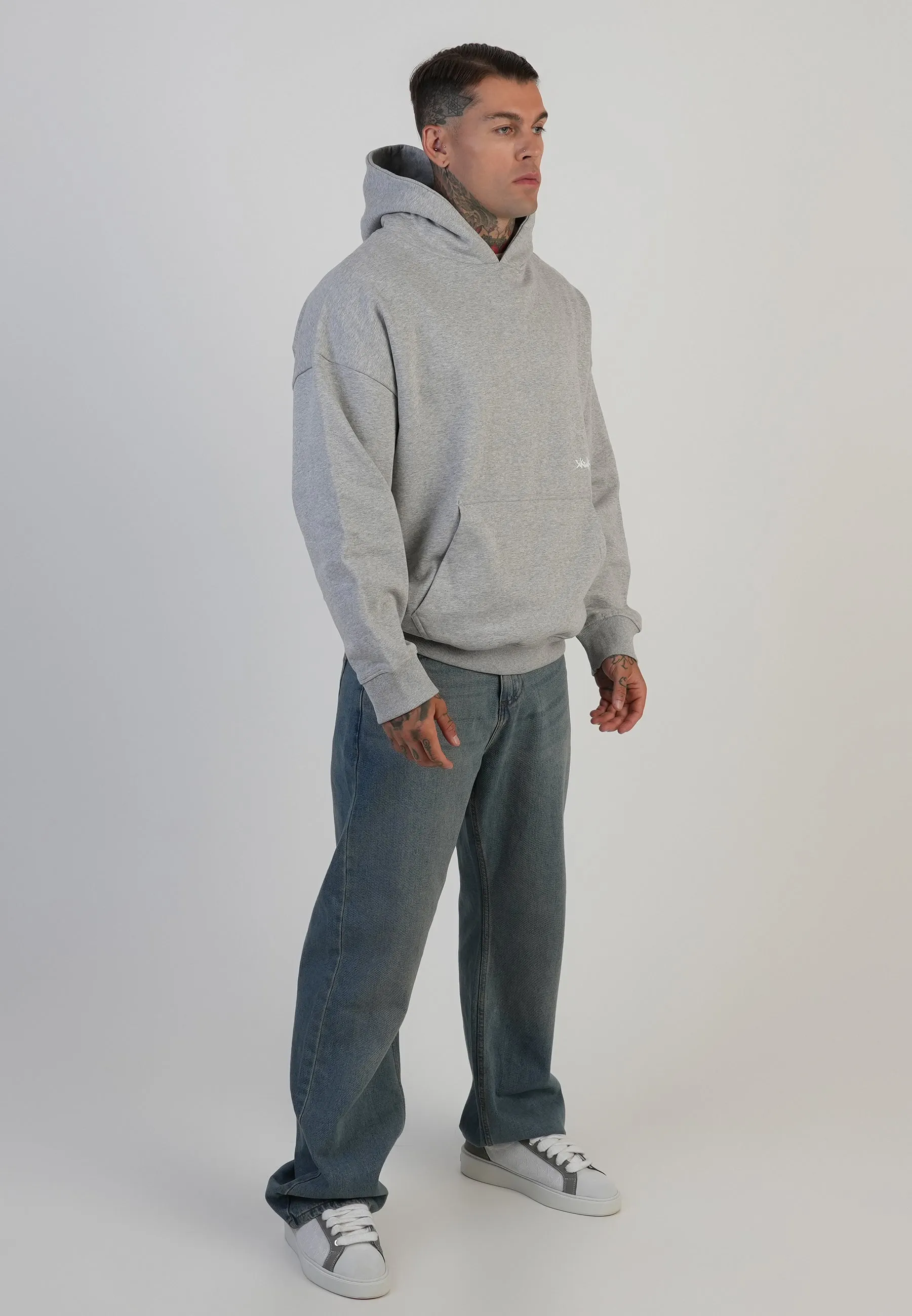 Grey Marl Graphic Hoodie sold by Siksilk product image thumbnail 4