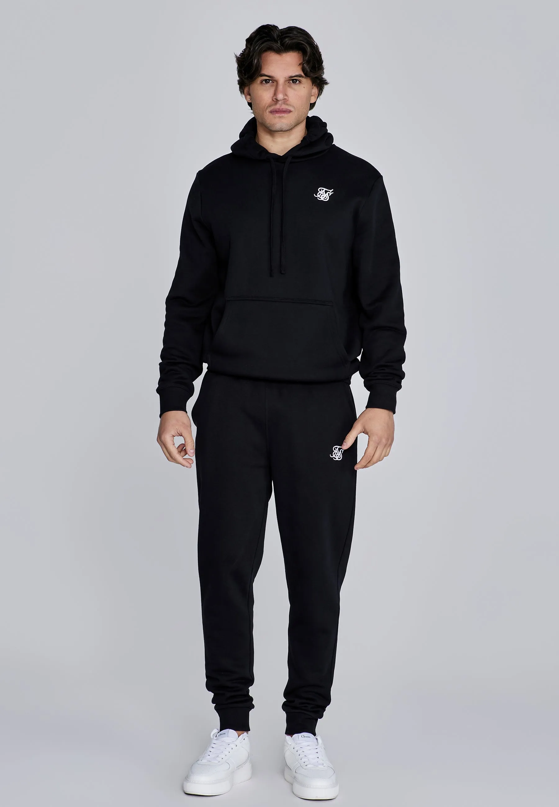 Black Hoodie and Joggers Set sold by Siksilk