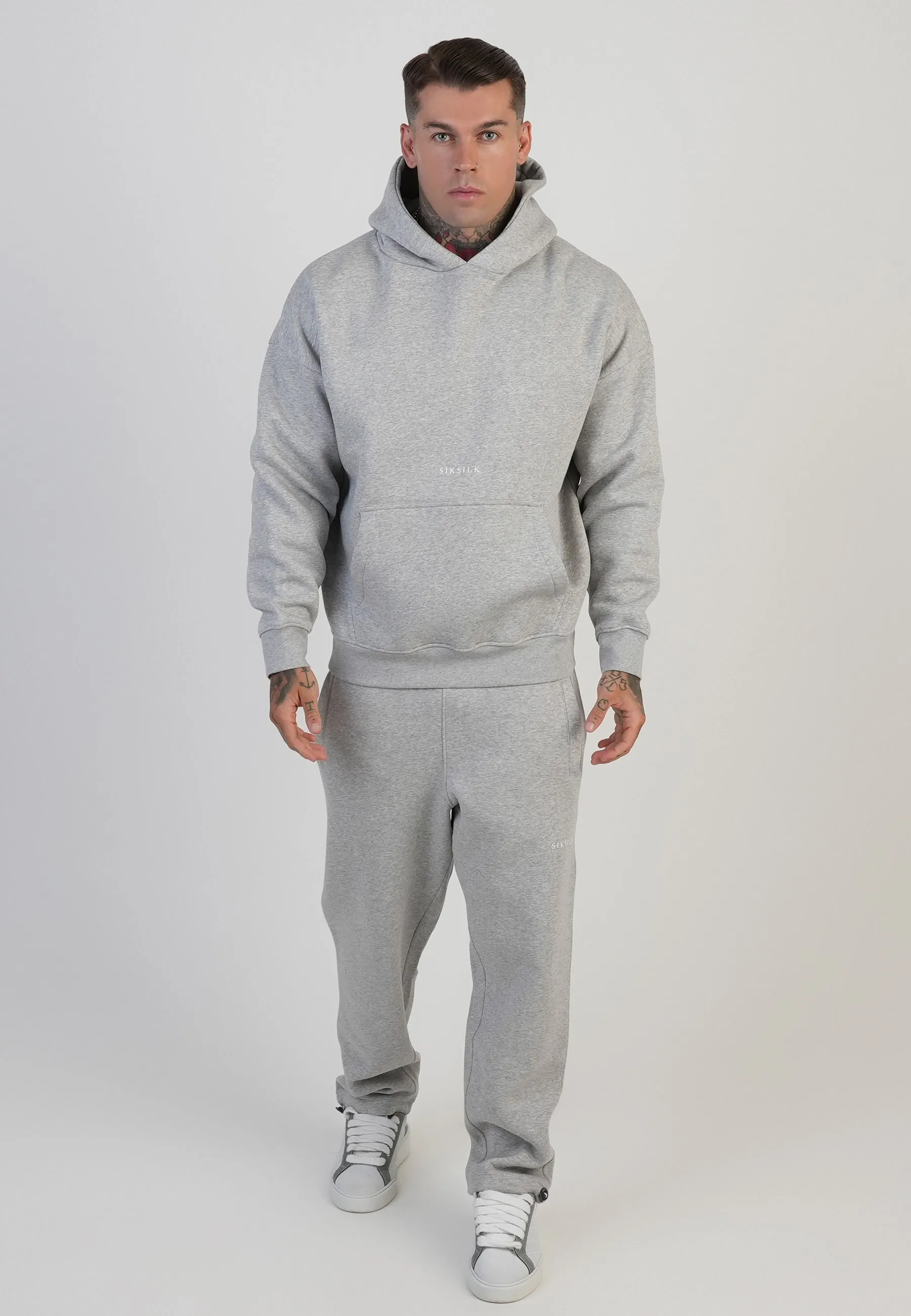 Grey Marl Track Pants sold by Siksilk product image thumbnail 4