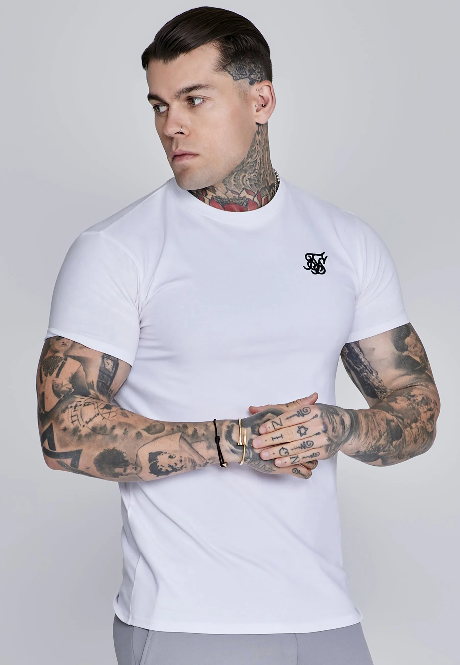 White Essentials T-Shirt sold by Siksilk