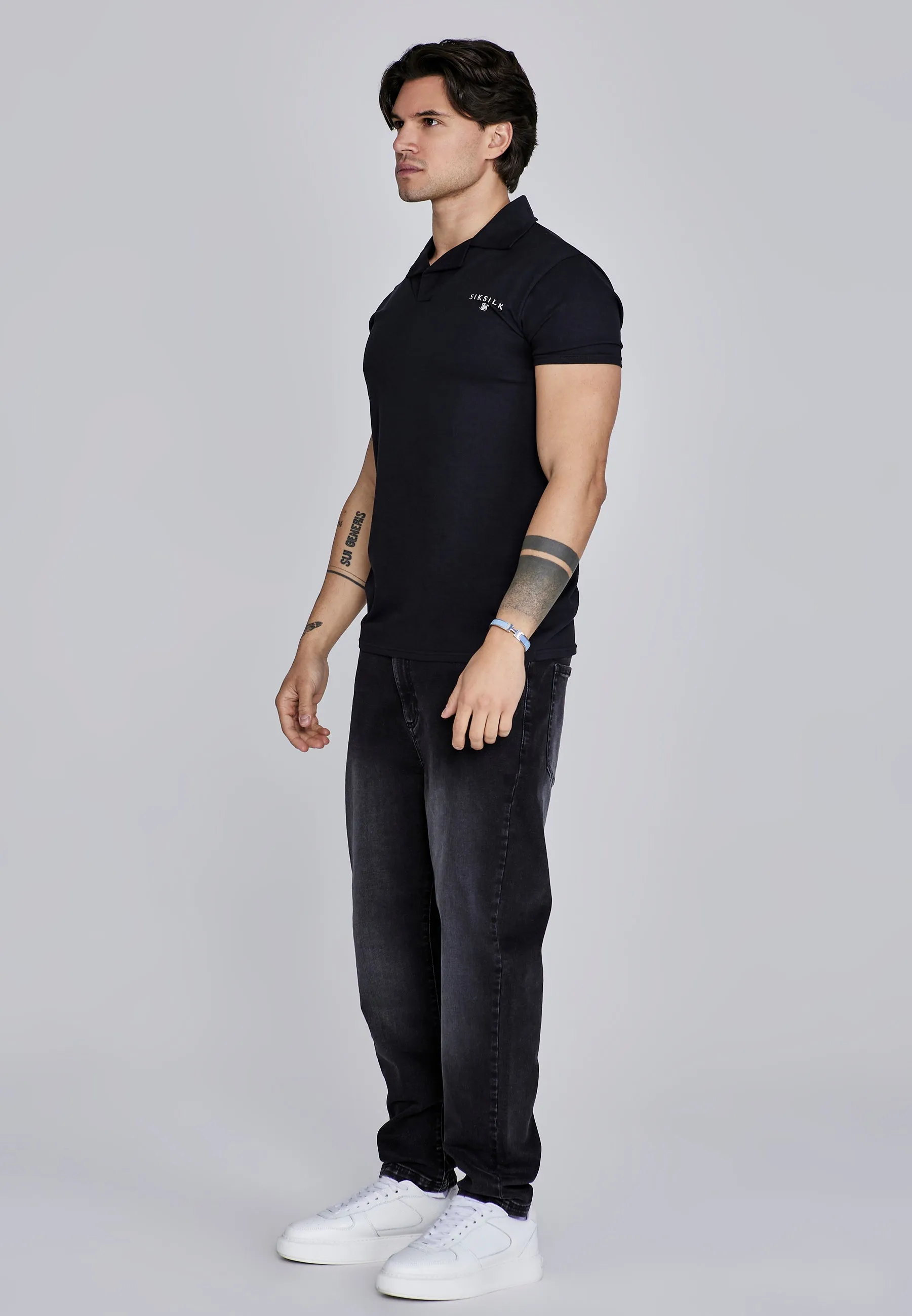 Black Revere Polo sold by Siksilk product image thumbnail 4